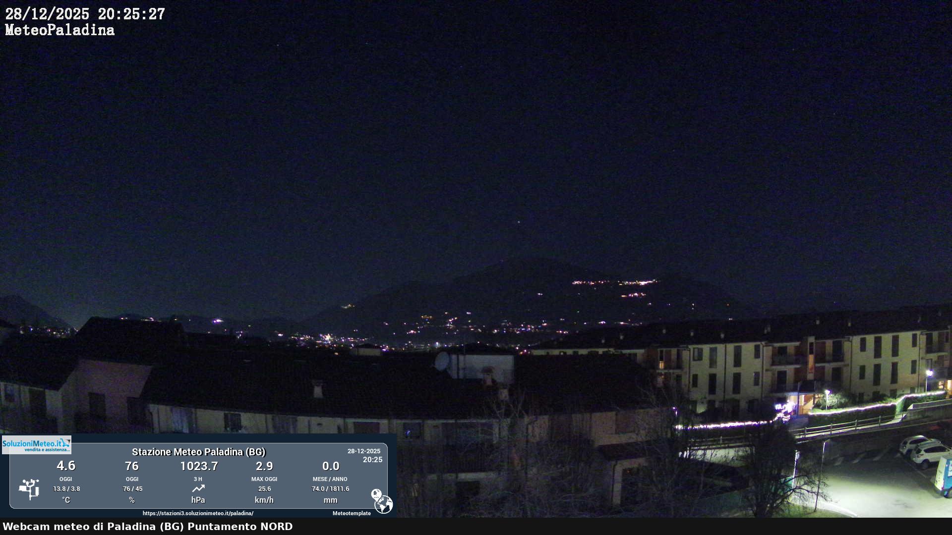 immagine della webcam nei dintorni di Cornate d'Adda: webcam Paladina