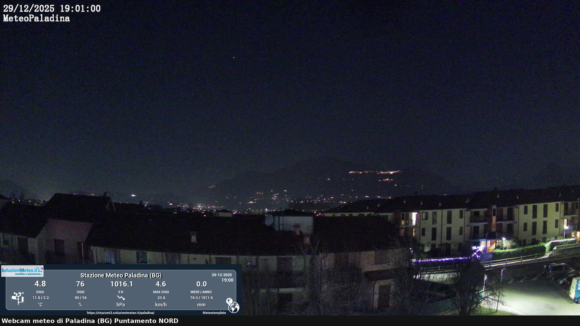 immagine della webcam nei dintorni di Palazzago: webcam Paladina