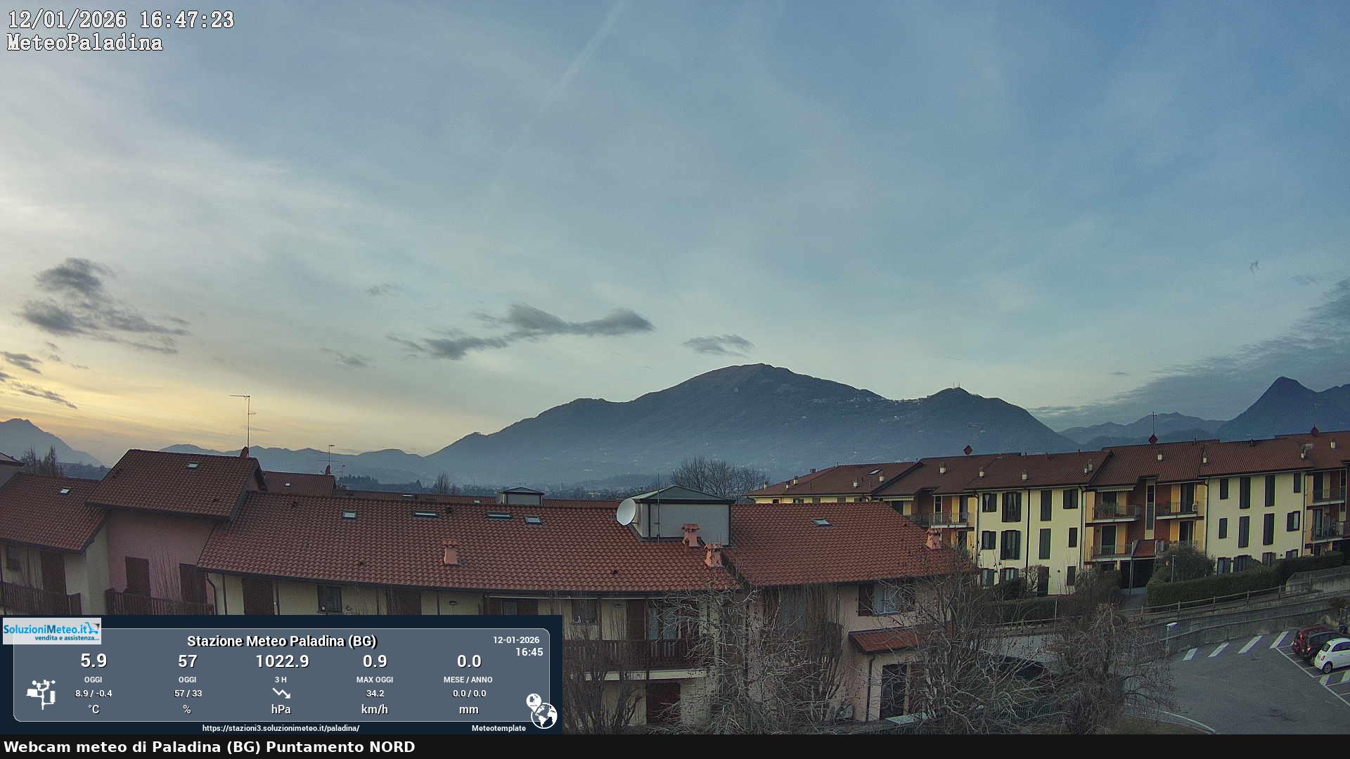 immagine della webcam nei dintorni di San Pellegrino Terme: webcam Paladina