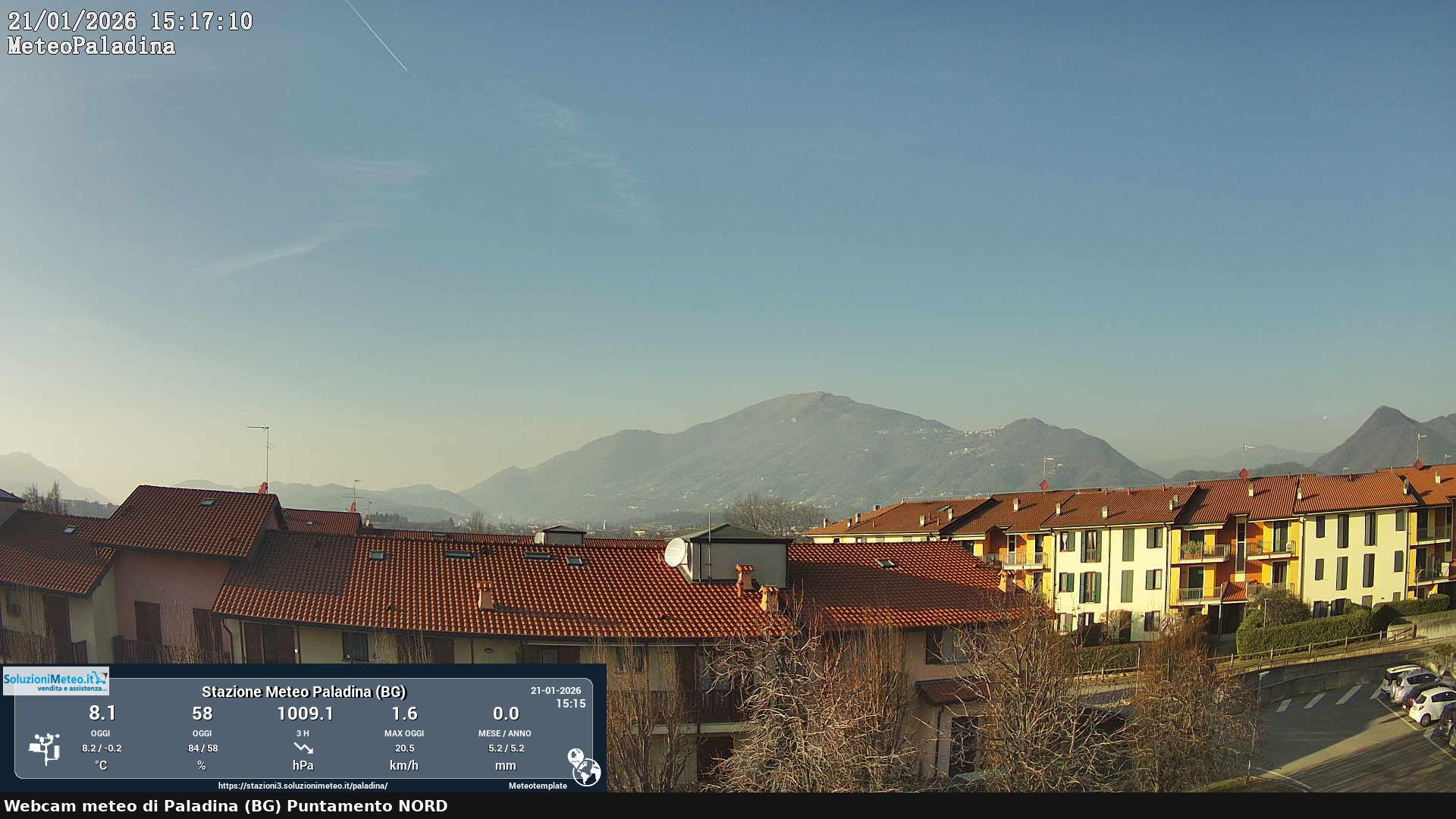 immagine della webcam nei dintorni di Cividate al Piano: webcam Paladina