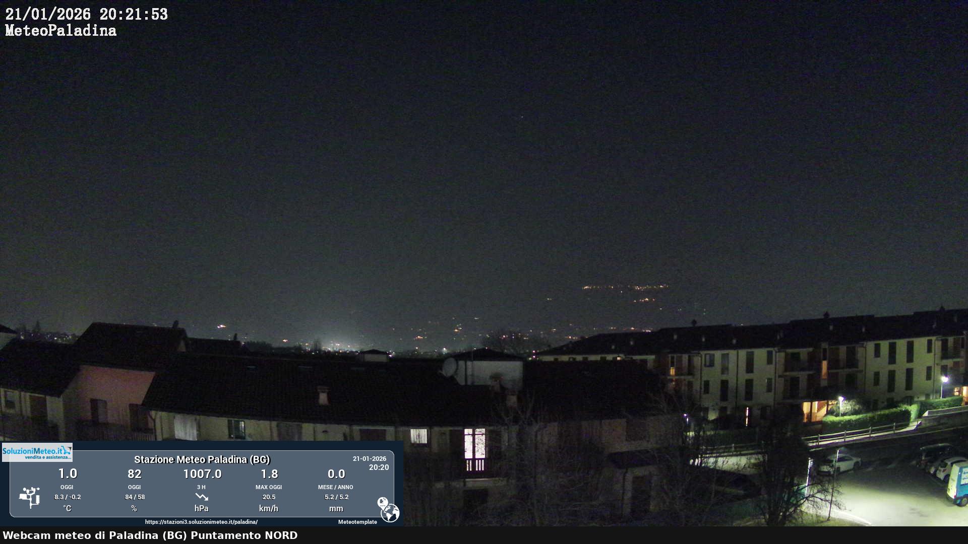 immagine della webcam nei dintorni di San Giovanni Bianco: webcam Paladina