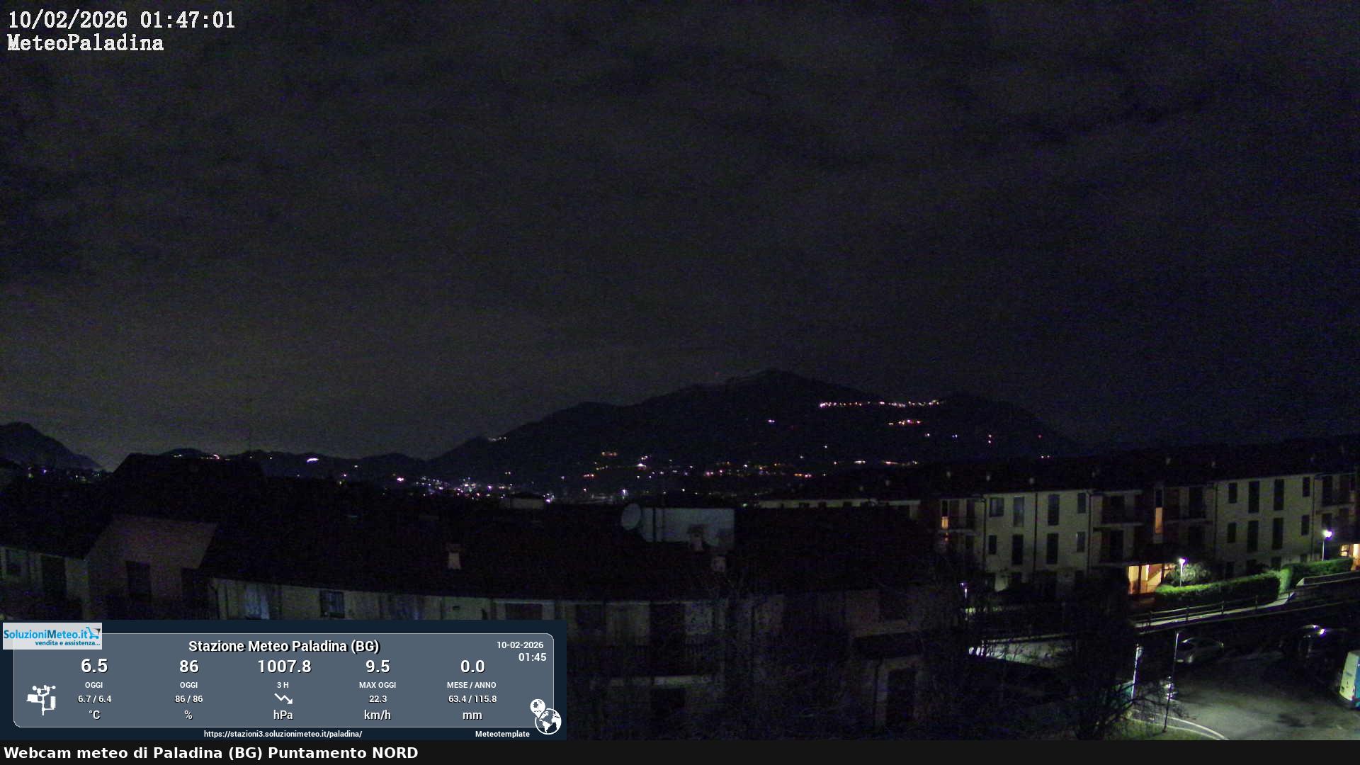 immagine della webcam nei dintorni di Zogno: webcam Paladina