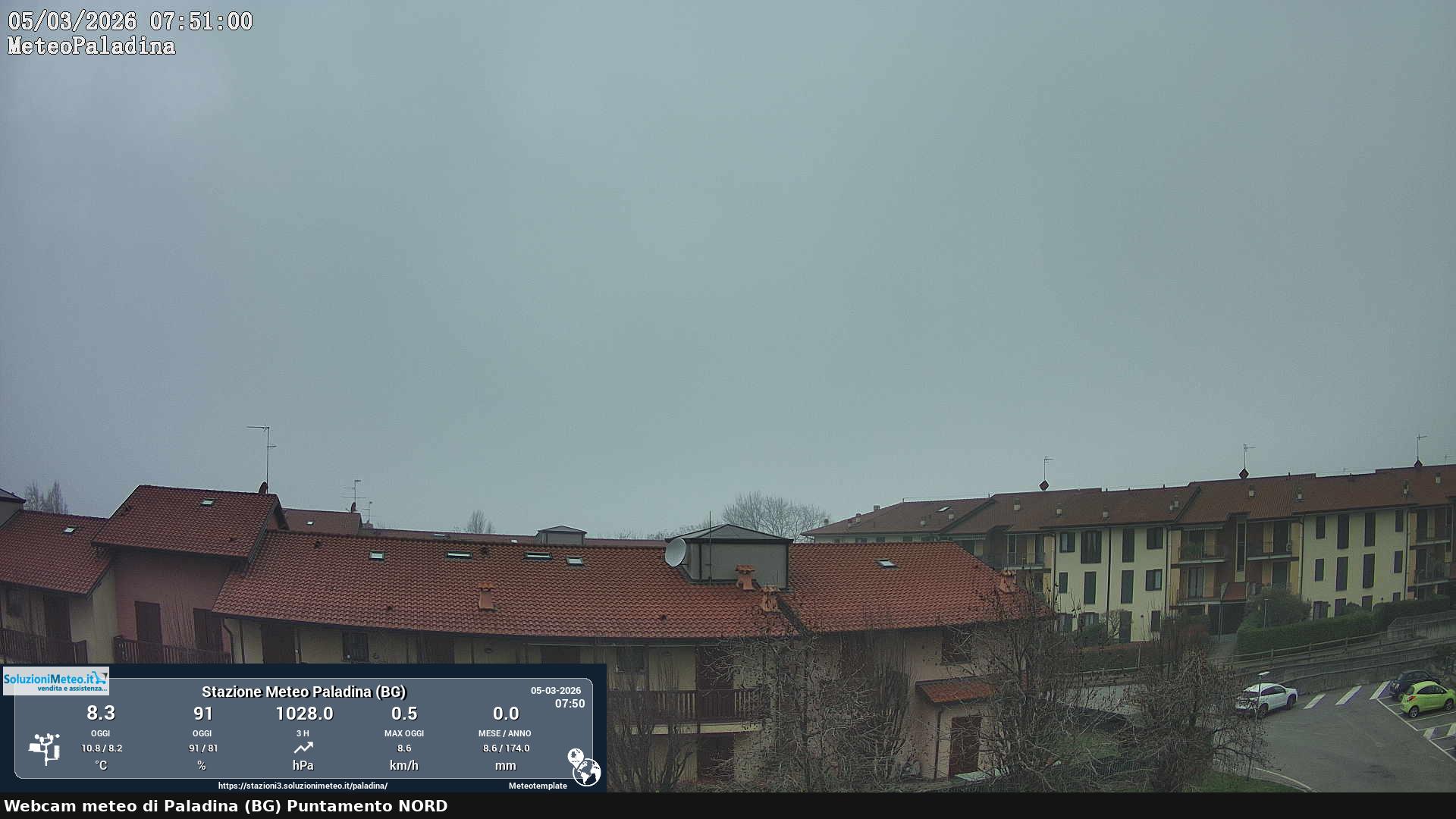 immagine della webcam nei dintorni di Almenno San Bartolomeo: webcam Paladina