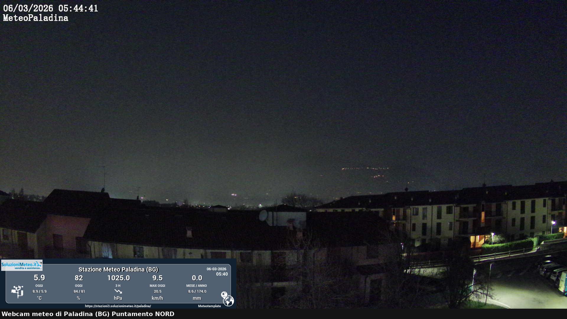 immagine della webcam nei dintorni di Almenno San Bartolomeo: webcam Paladina