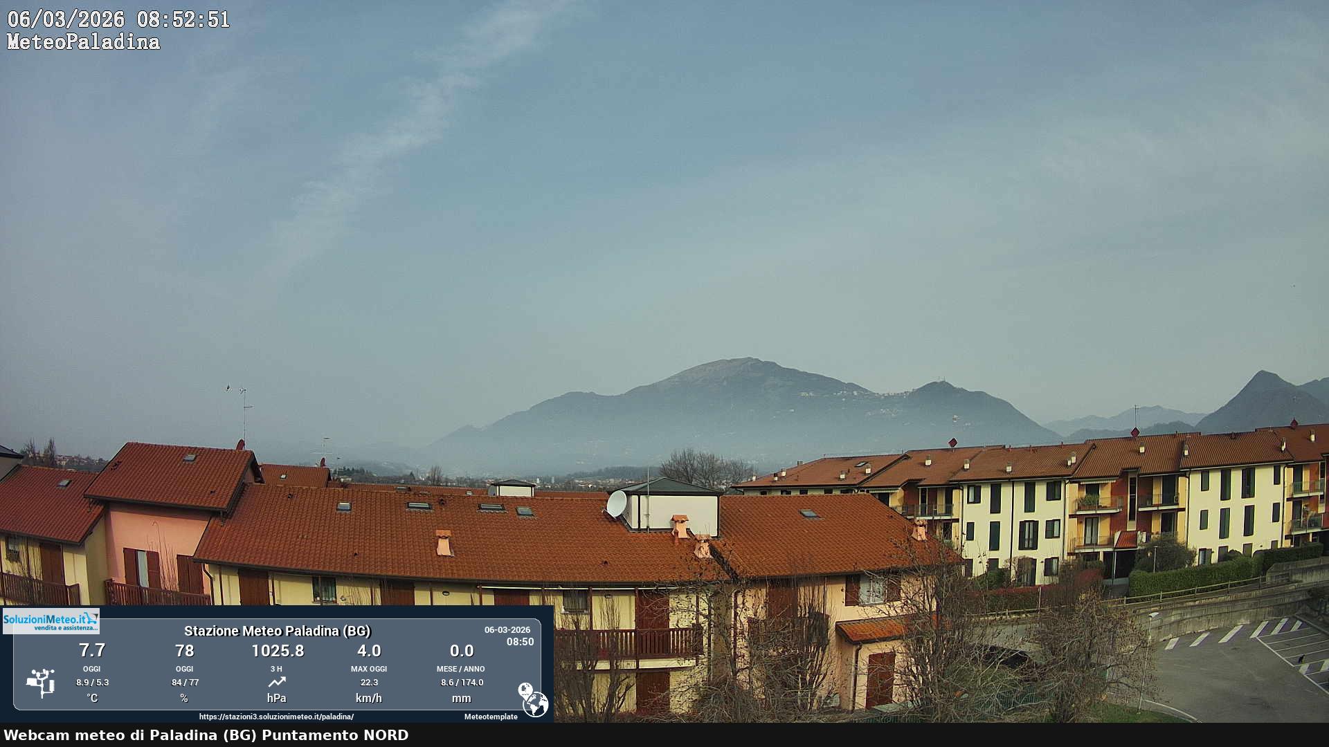 immagine della webcam nei dintorni di Monte Marenzo: webcam Paladina