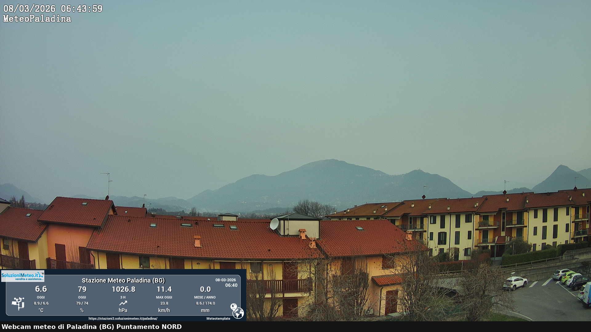 immagine della webcam nei dintorni di Almenno San Bartolomeo: webcam Paladina