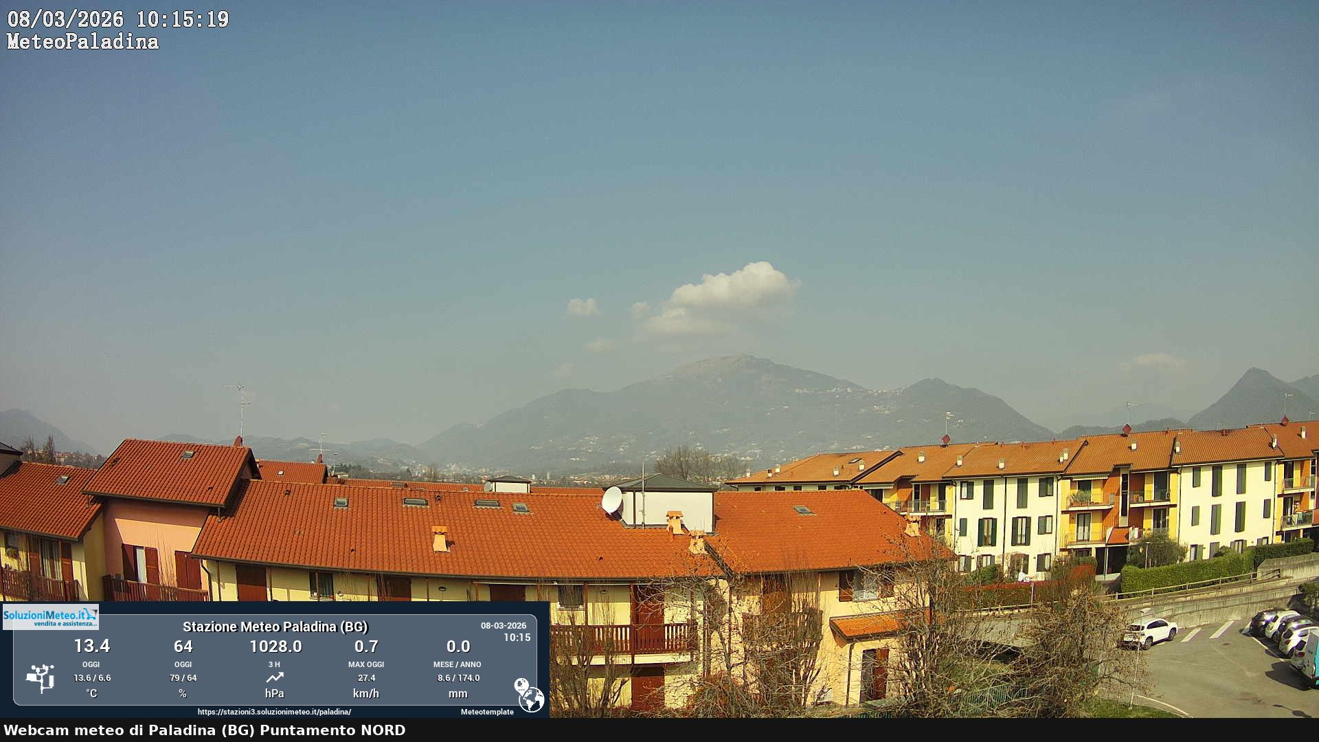 immagine della webcam nei dintorni di San Giovanni Bianco: webcam Paladina