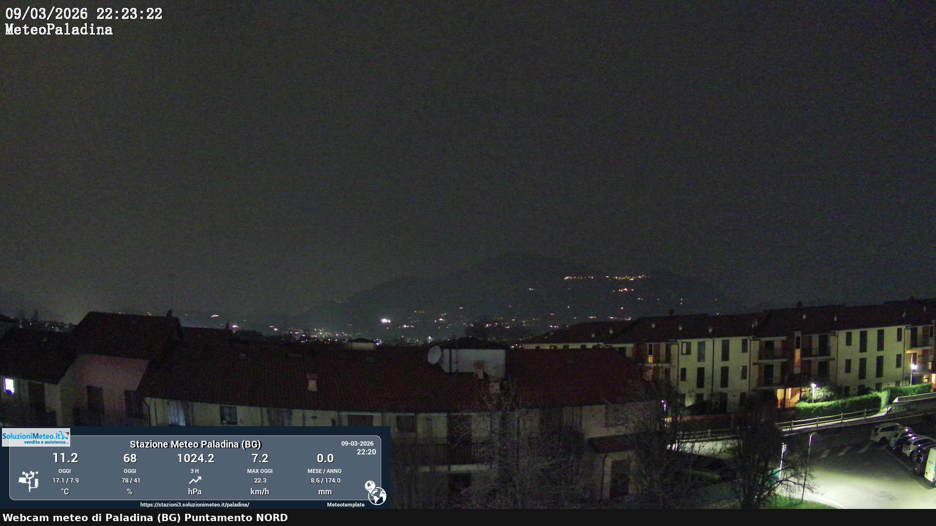 immagine della webcam nei dintorni di San Giovanni Bianco: webcam Paladina
