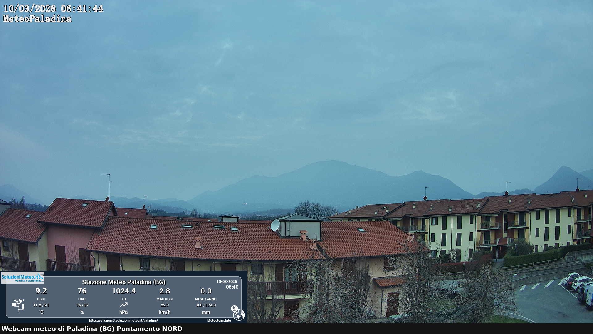 immagine della webcam nei dintorni di Cividate al Piano: webcam Paladina