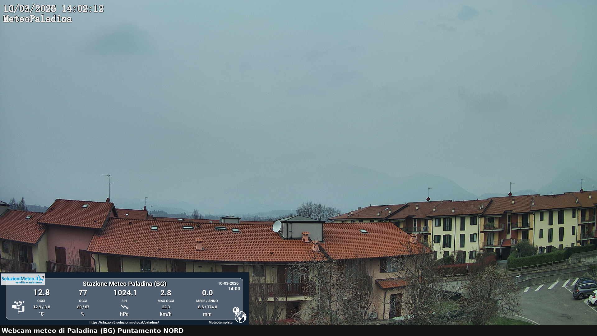 immagine della webcam nei dintorni di Osio Sotto: webcam Paladina
