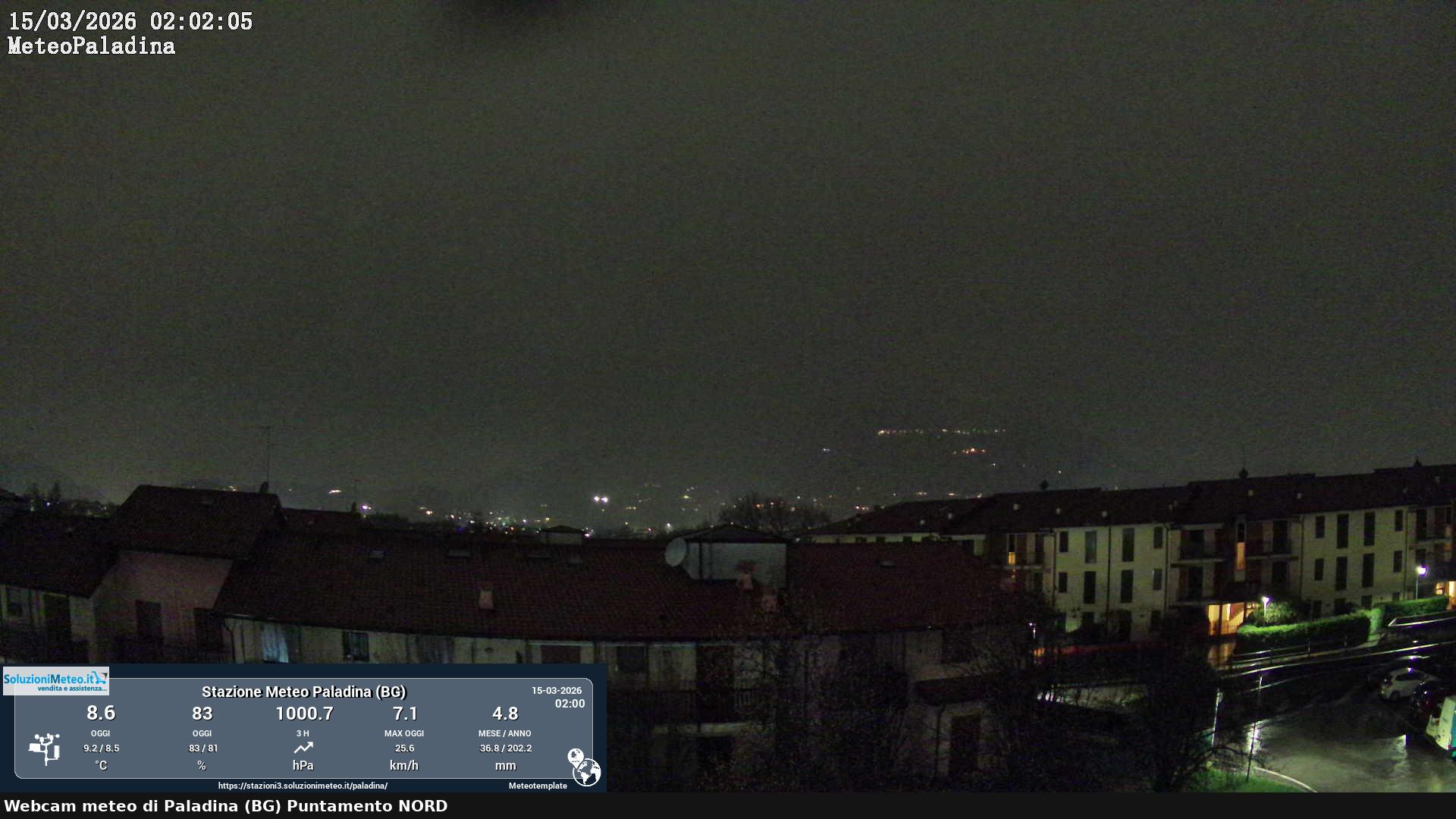 immagine della webcam nei dintorni di Albino: webcam Paladina
