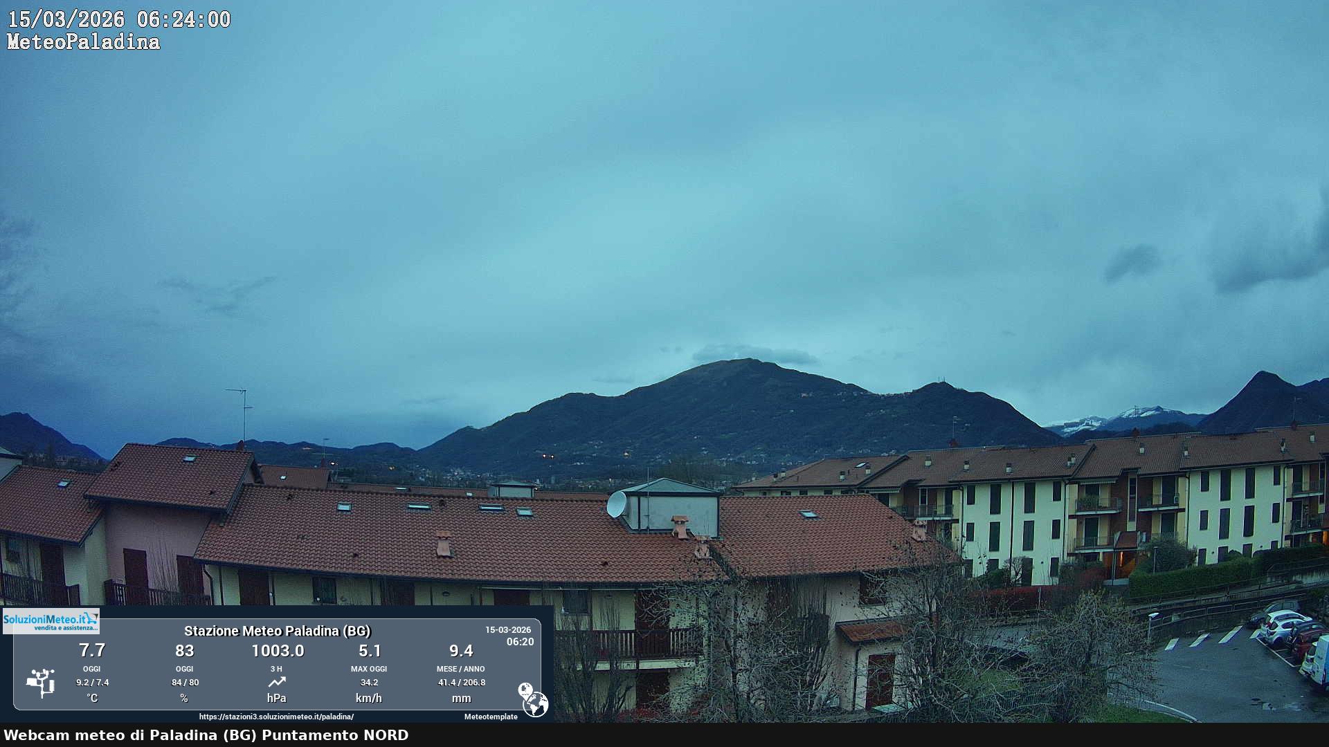 immagine della webcam nei dintorni di Osio Sotto: webcam Paladina