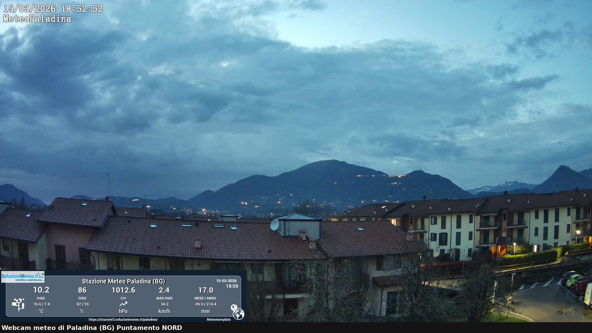 immagine della webcam nei dintorni di Cividate al Piano: webcam Paladina