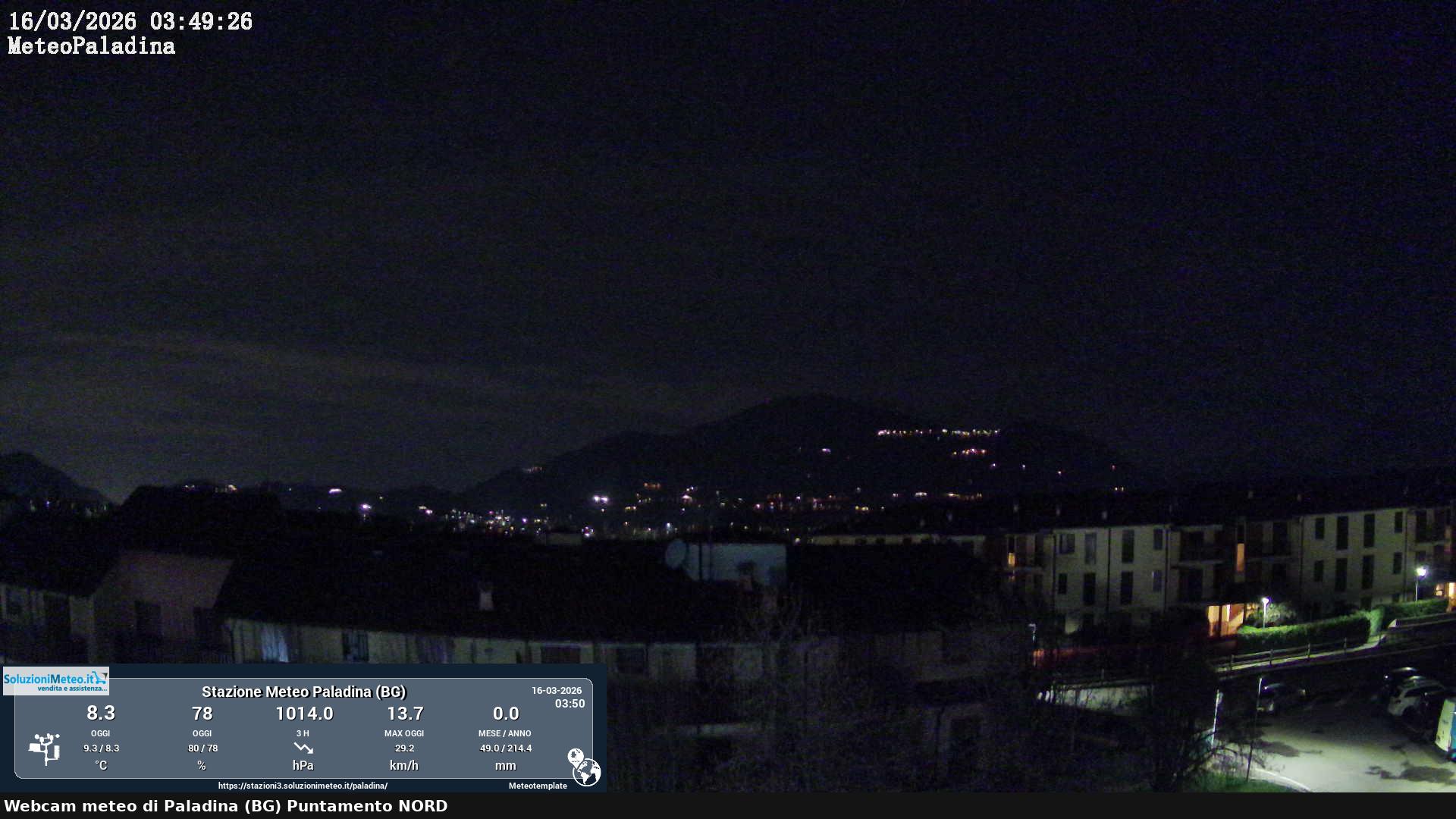 immagine della webcam nei dintorni di Palazzago: webcam Paladina