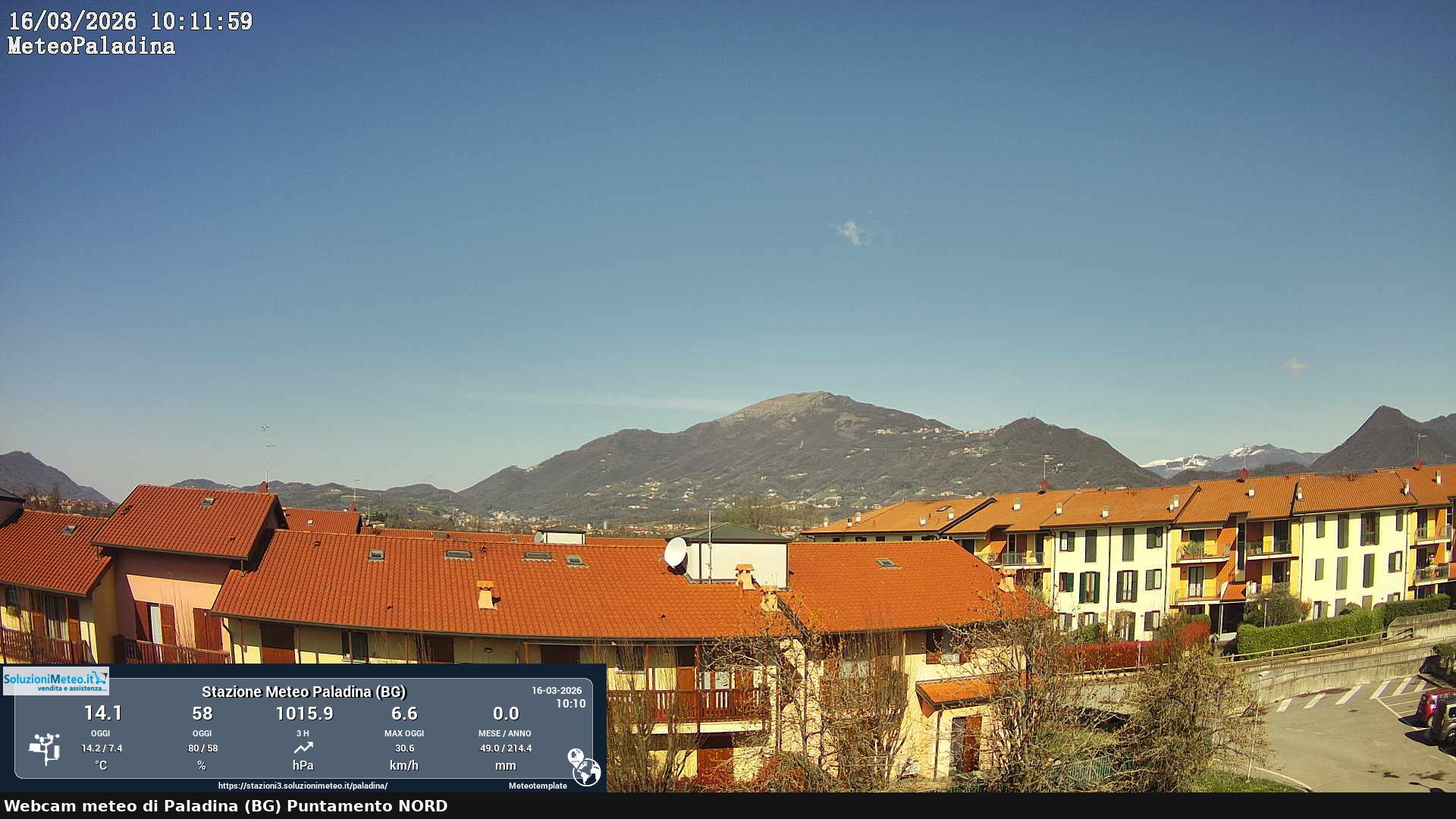 immagine della webcam nei dintorni di Orio al Serio: webcam Paladina