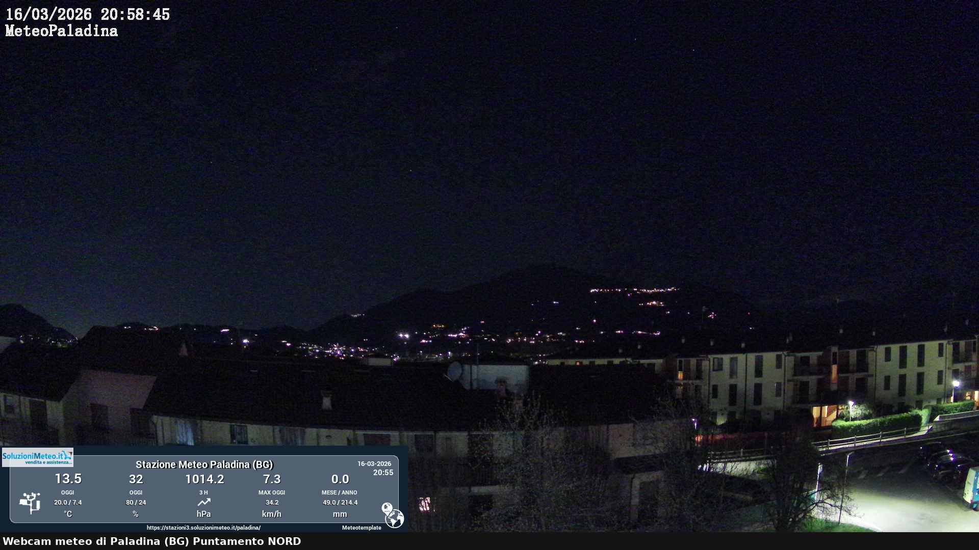 immagine della webcam nei dintorni di Casirate d'Adda: webcam Paladina