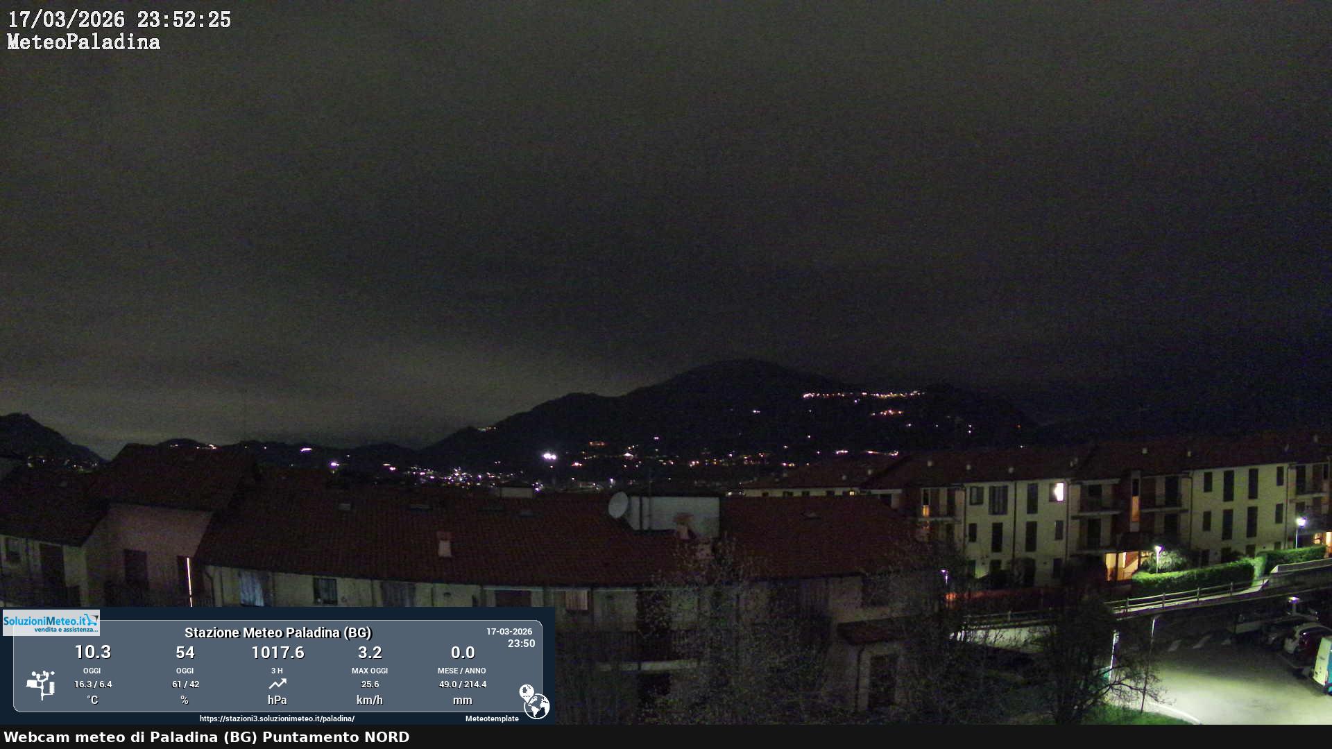 immagine della webcam nei dintorni di Zogno: webcam Paladina