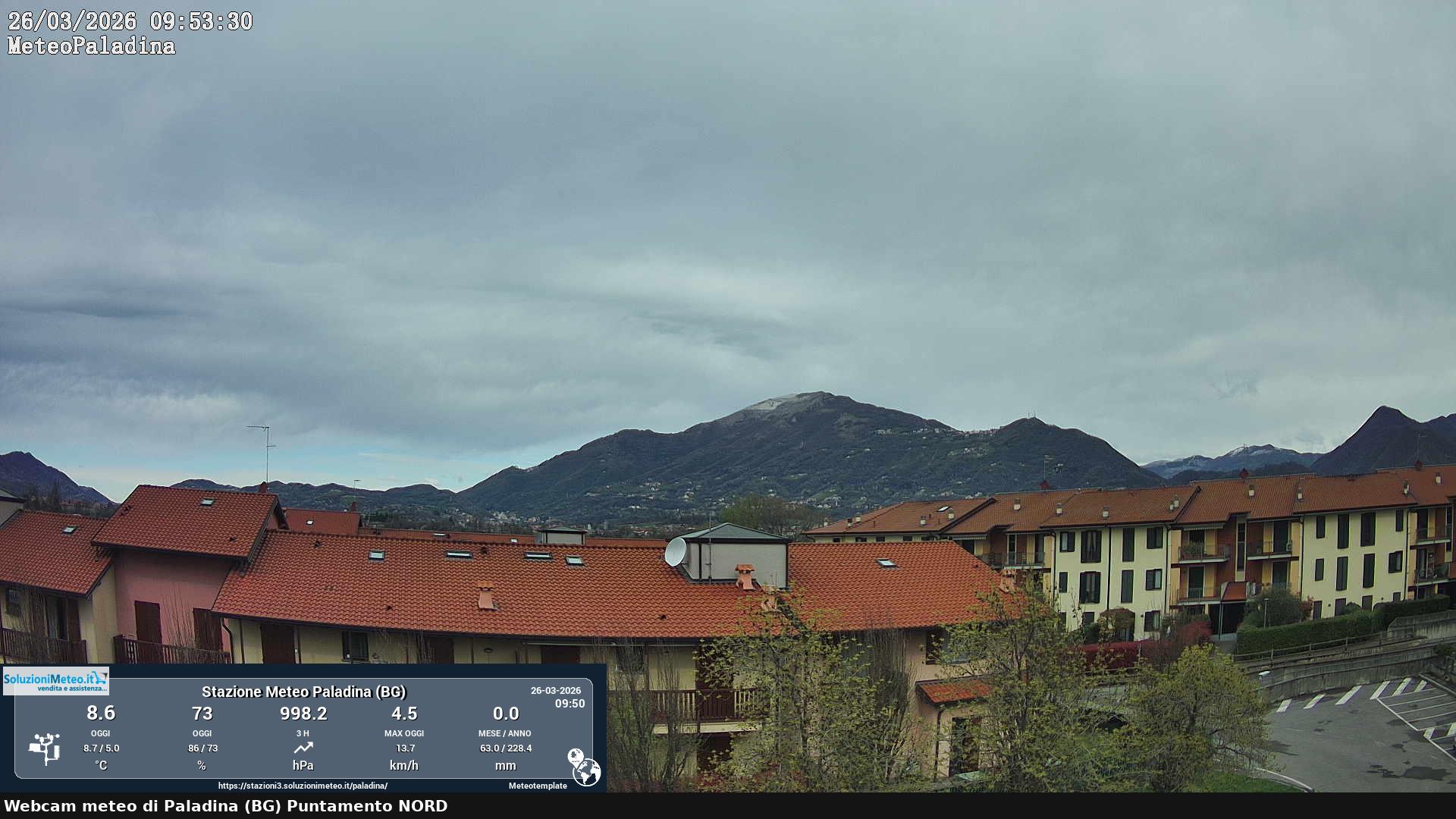 immagine della webcam nei dintorni di Valbrembo: webcam Paladina