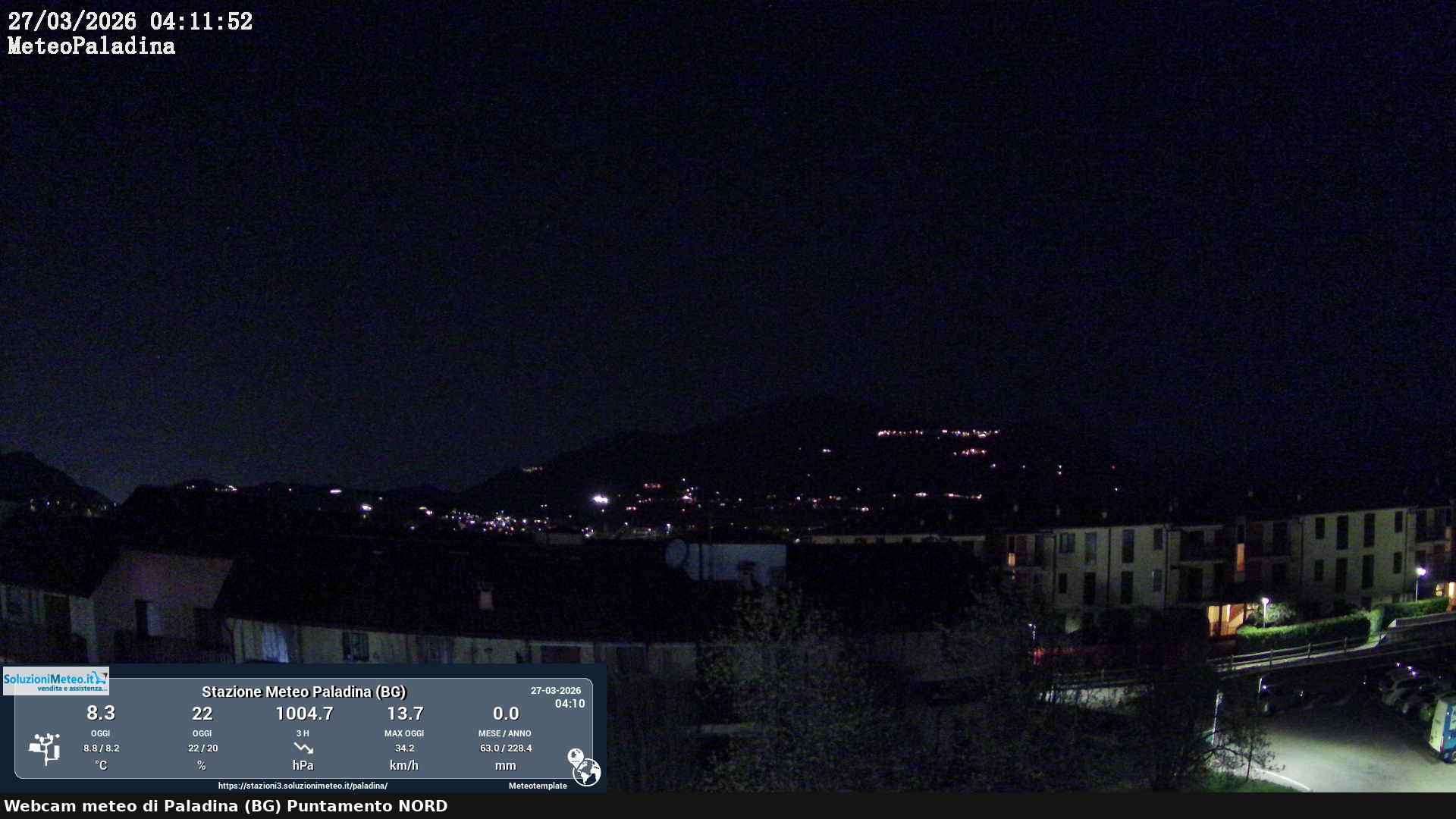 immagine della webcam nei dintorni di Almenno San Salvatore: webcam Paladina