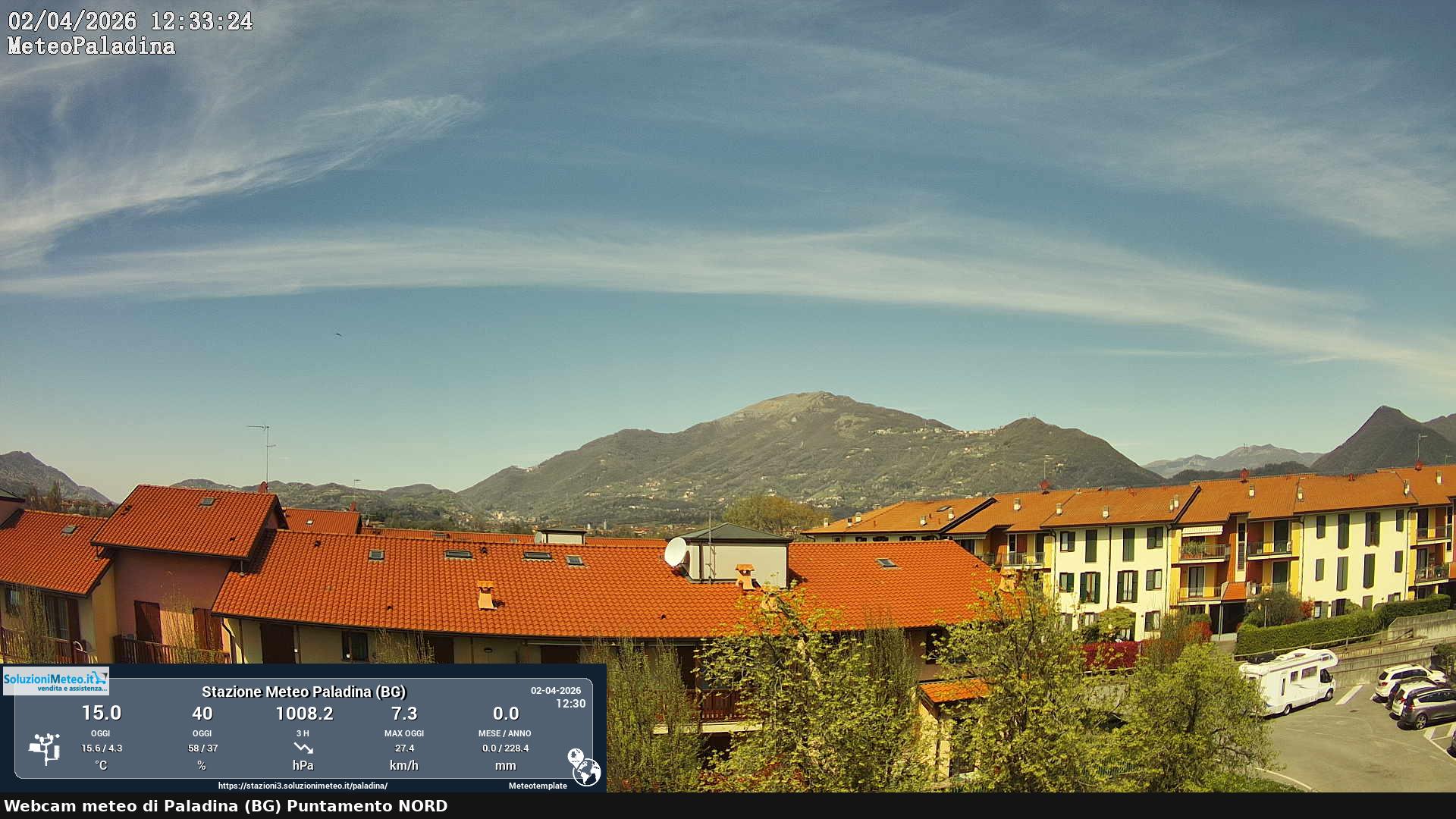 immagine della webcam nei dintorni di Palazzago: webcam Paladina