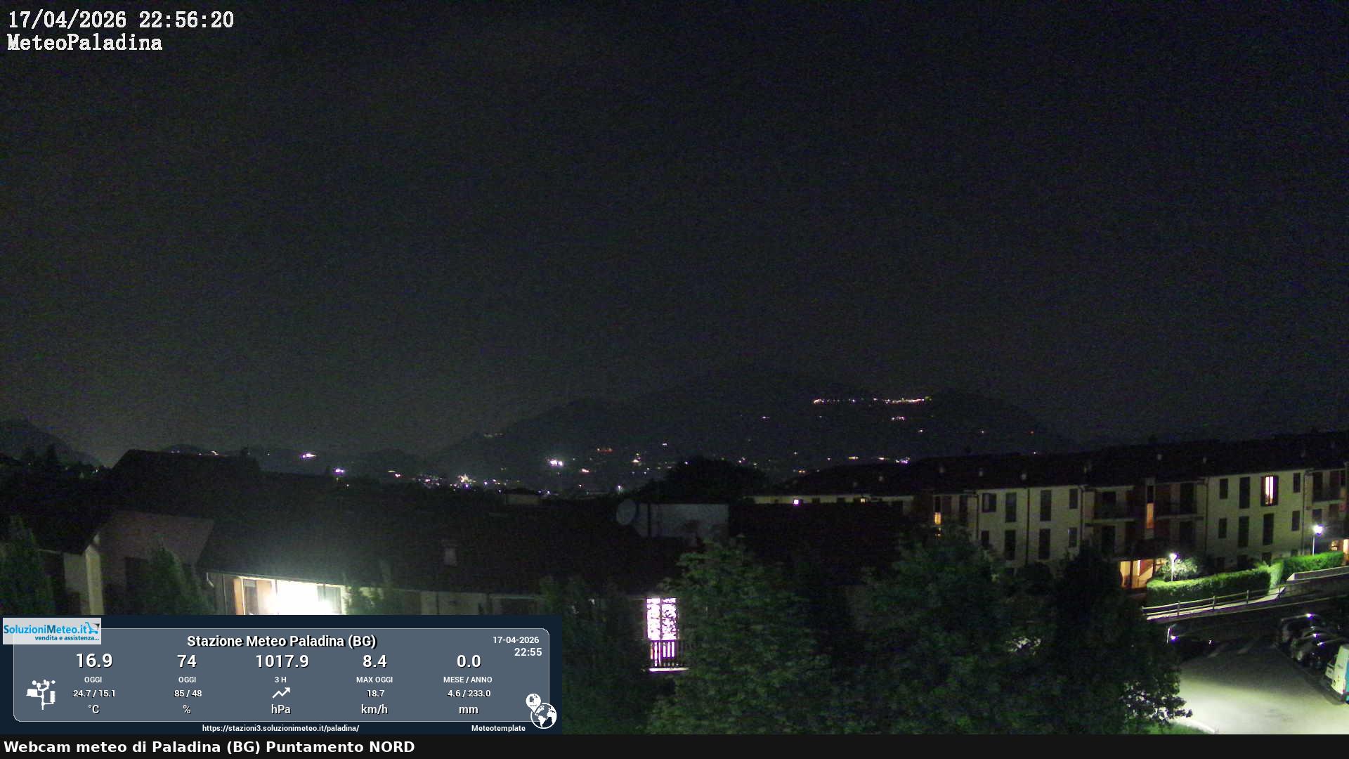 immagine della webcam nei dintorni di Cornate d'Adda: webcam Paladina