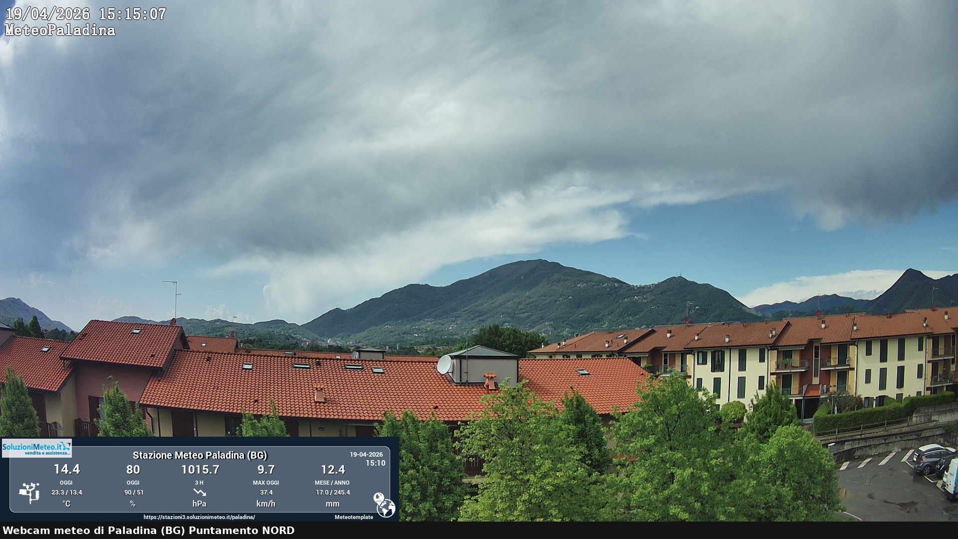 immagine della webcam nei dintorni di Cornate d'Adda: webcam Paladina