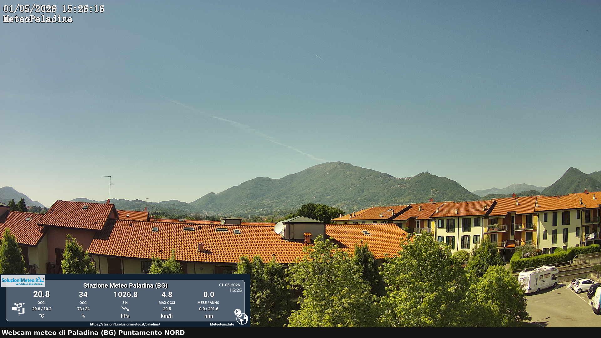 immagine della webcam nei dintorni di Osio Sotto: webcam Paladina