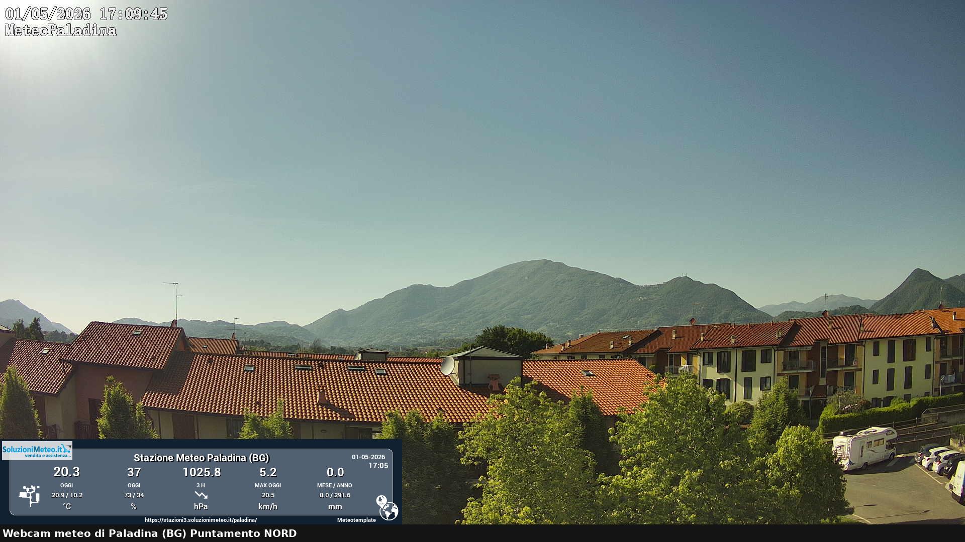 immagine della webcam nei dintorni di Osio Sotto: webcam Paladina