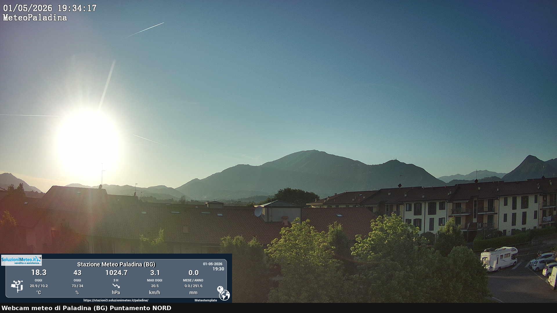 immagine della webcam nei dintorni di Cornate d'Adda: webcam Paladina