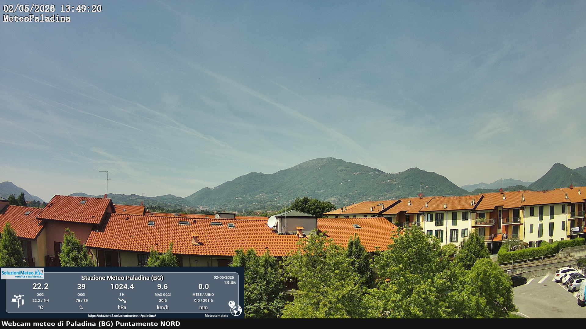 immagine della webcam nei dintorni di Albino: webcam Paladina