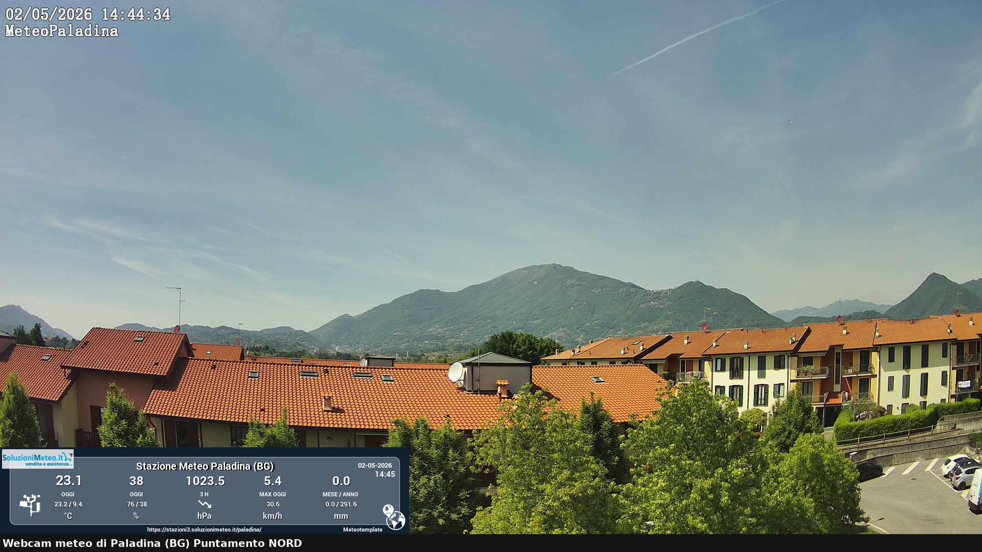immagine della webcam nei dintorni di Albino: webcam Paladina