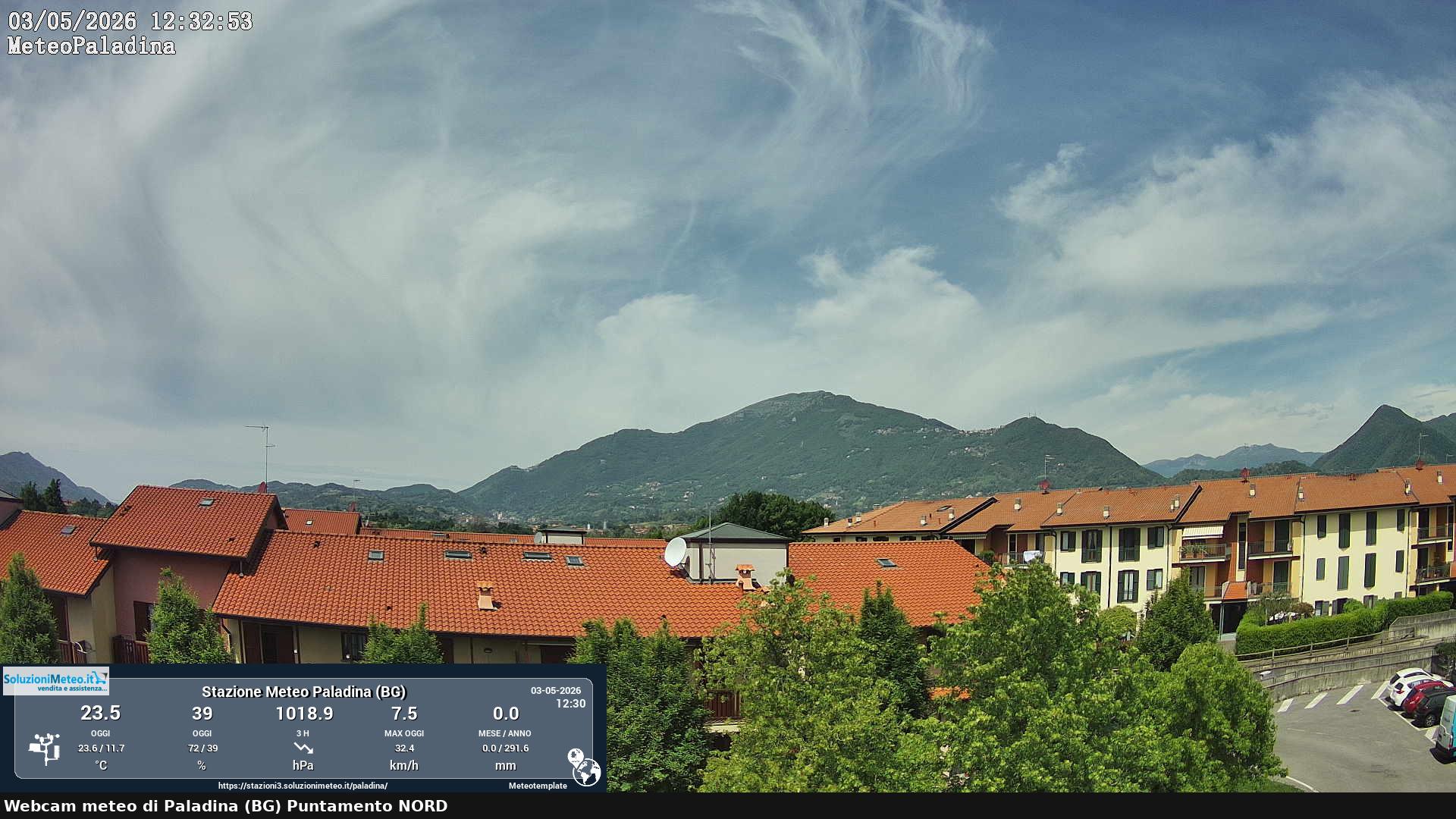 immagine della webcam nei dintorni di San Giovanni Bianco: webcam Paladina