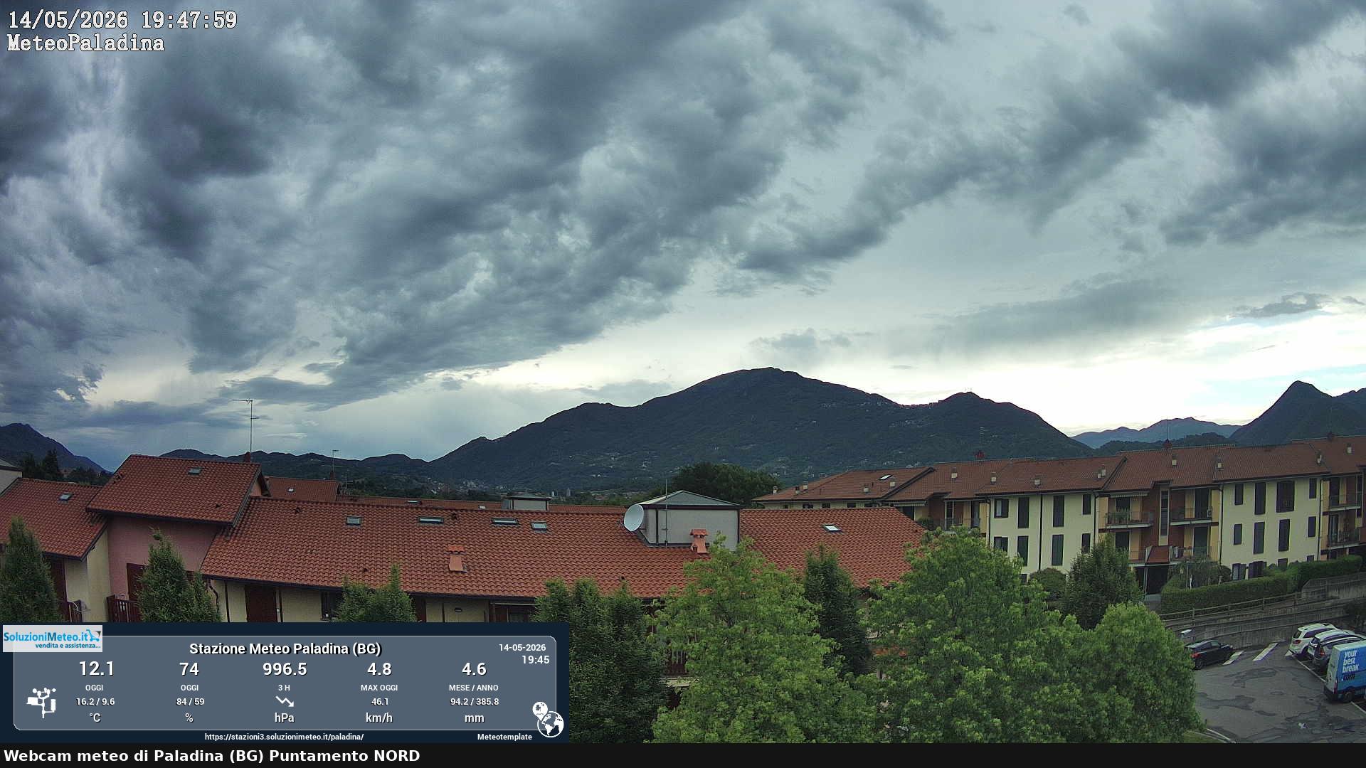 immagine della webcam nei dintorni di Cornate d'Adda: webcam Paladina