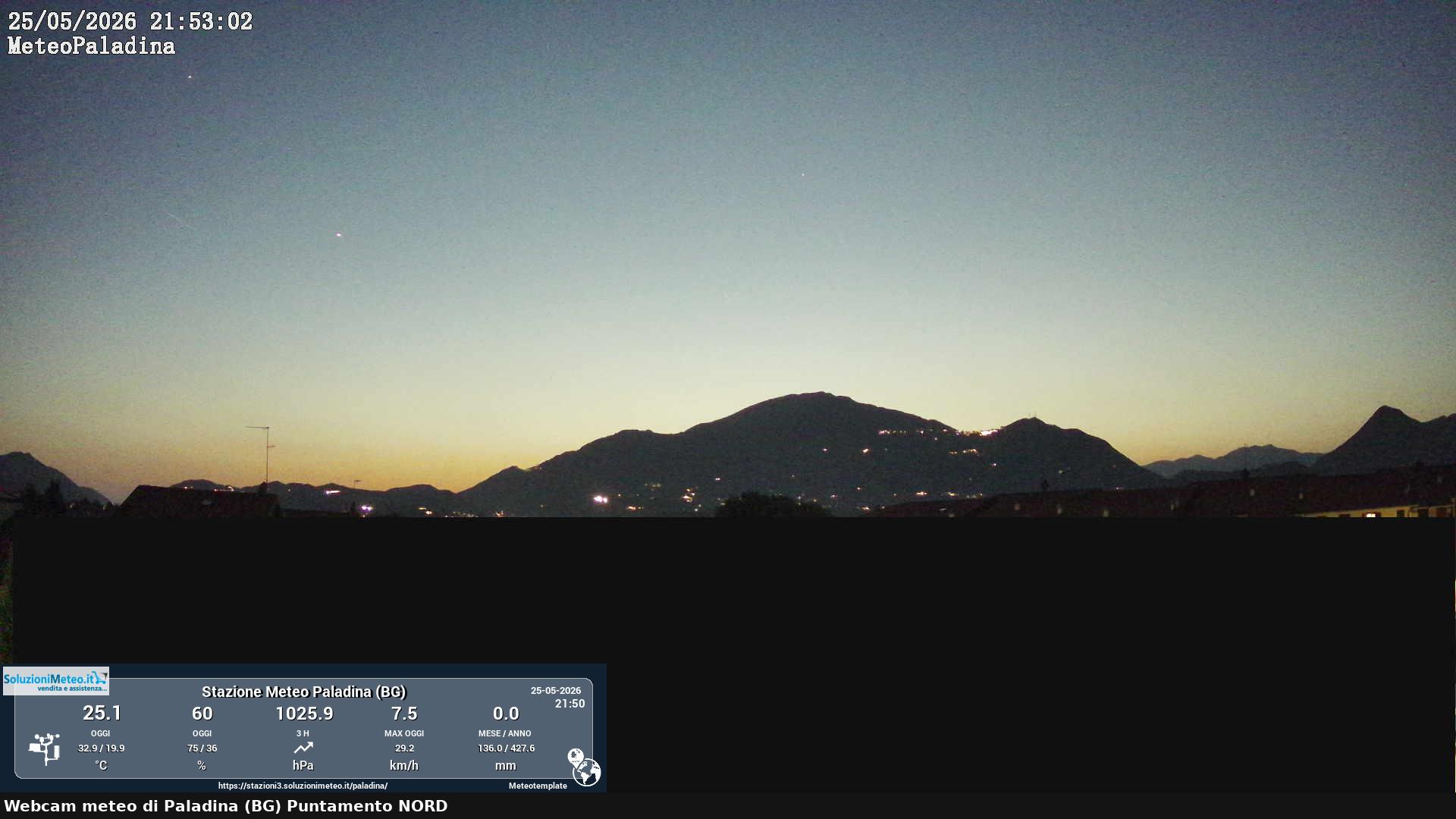 immagine della webcam nei dintorni di San Pellegrino Terme: webcam Paladina
