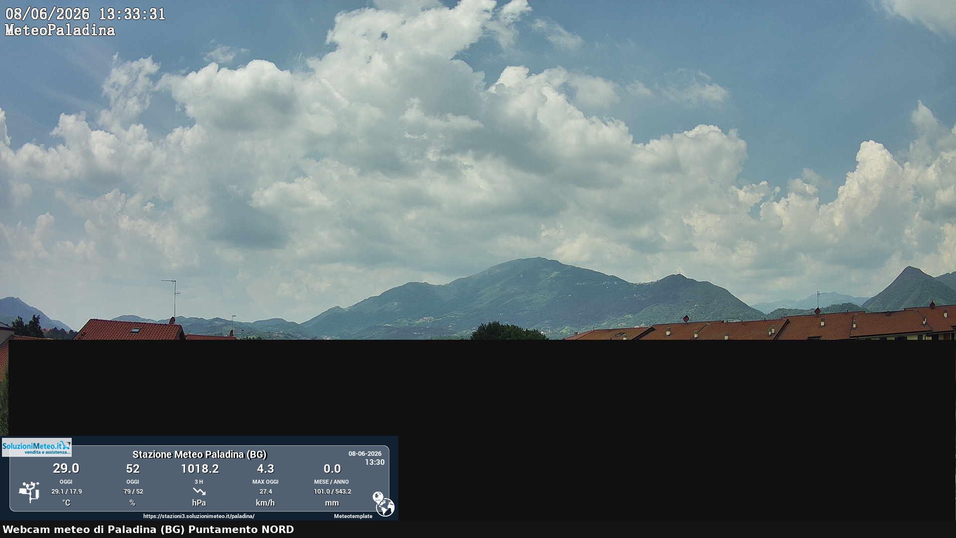 immagine della webcam nei dintorni di Albino: webcam Paladina