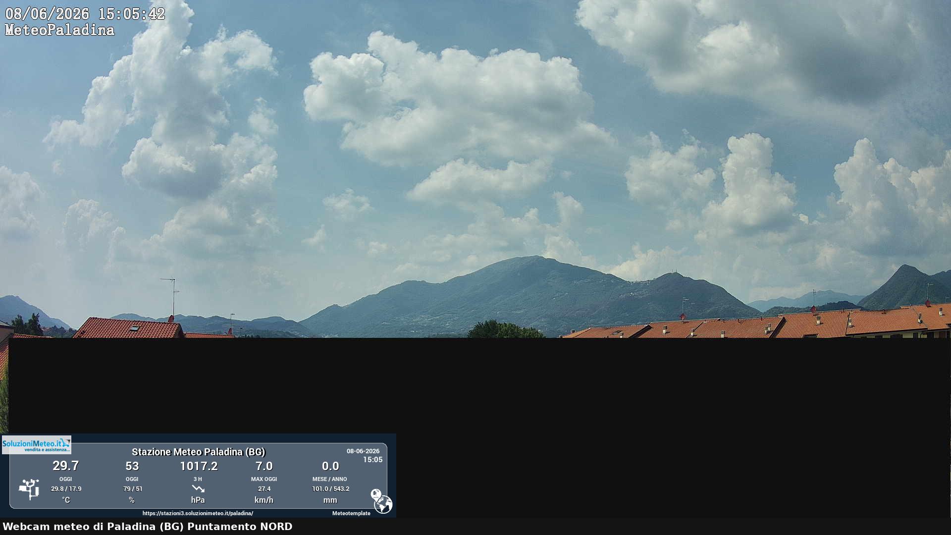 immagine della webcam nei dintorni di San Giovanni Bianco: webcam Paladina
