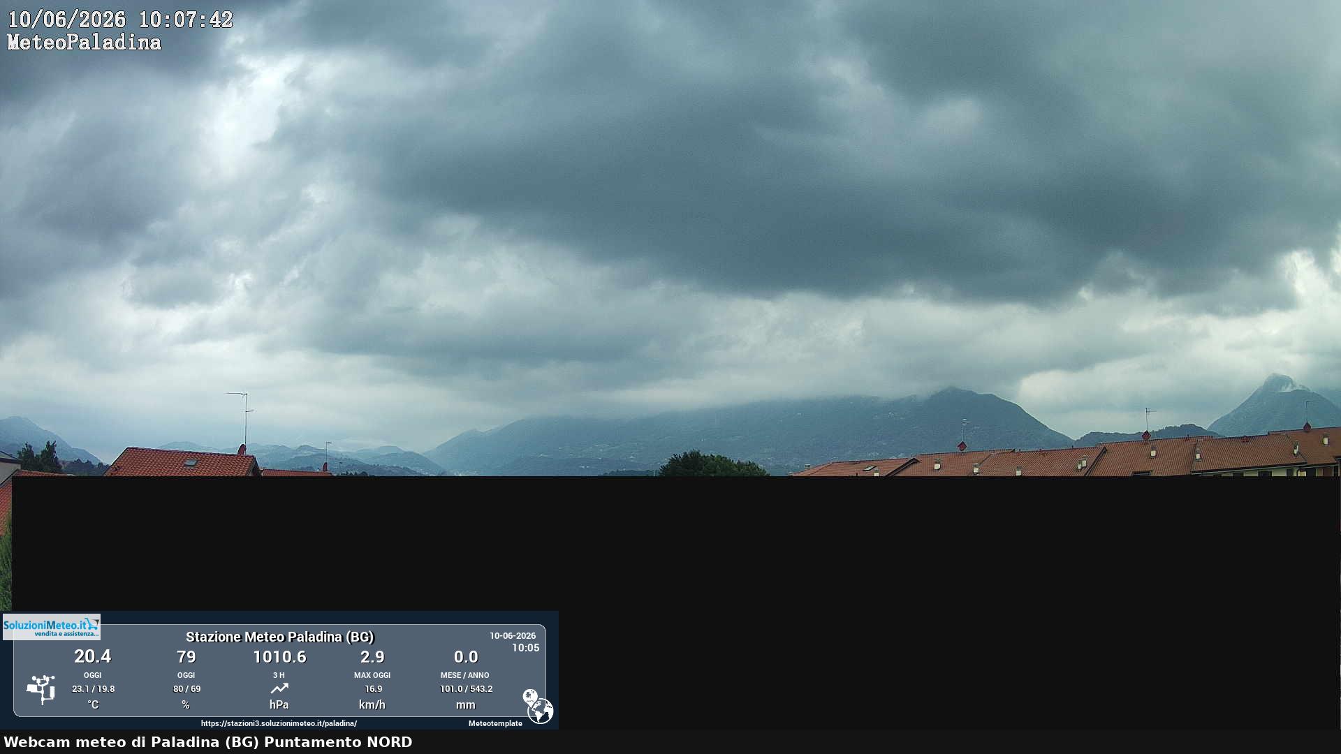 immagine della webcam nei dintorni di Almenno San Salvatore: webcam Paladina