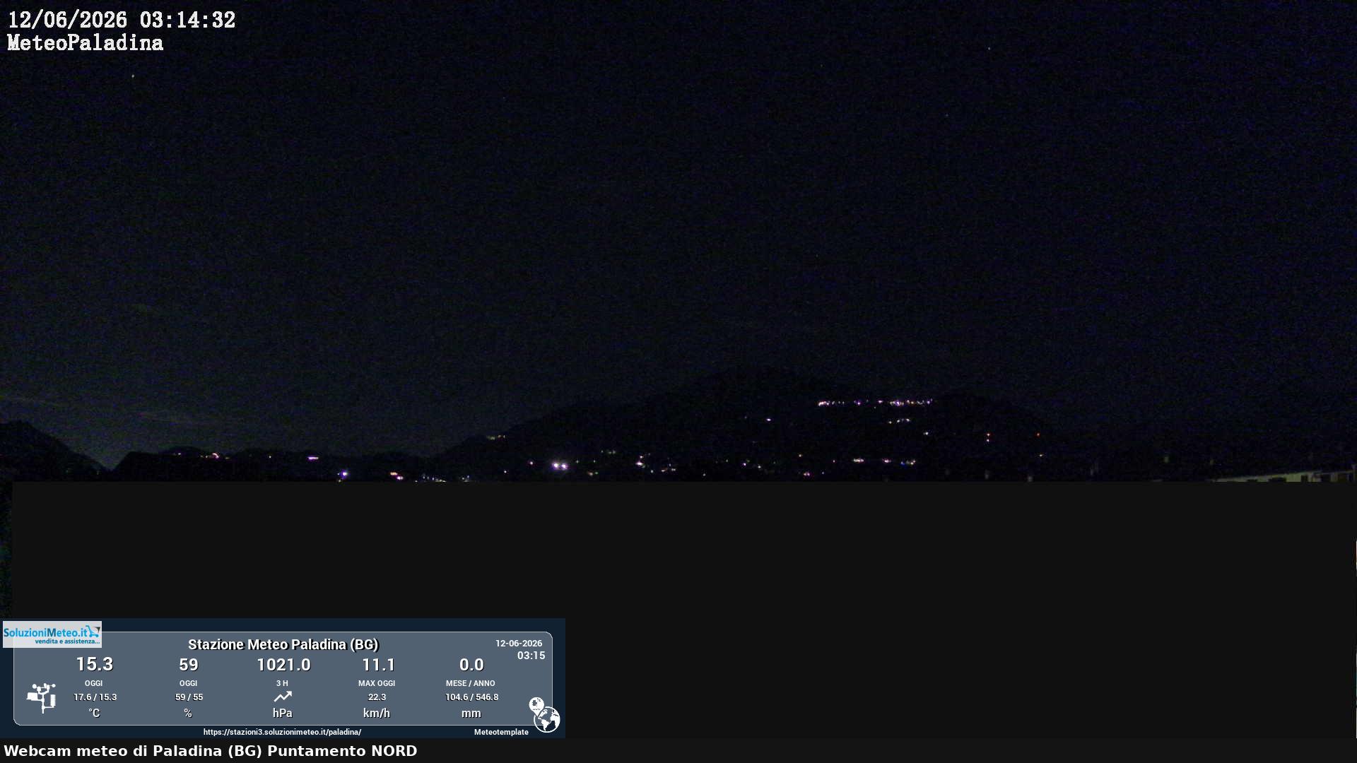 immagine della webcam nei dintorni di Zogno: webcam Paladina