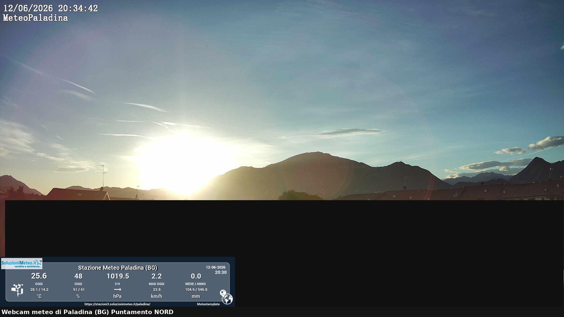 immagine della webcam nei dintorni di Zogno: webcam Paladina