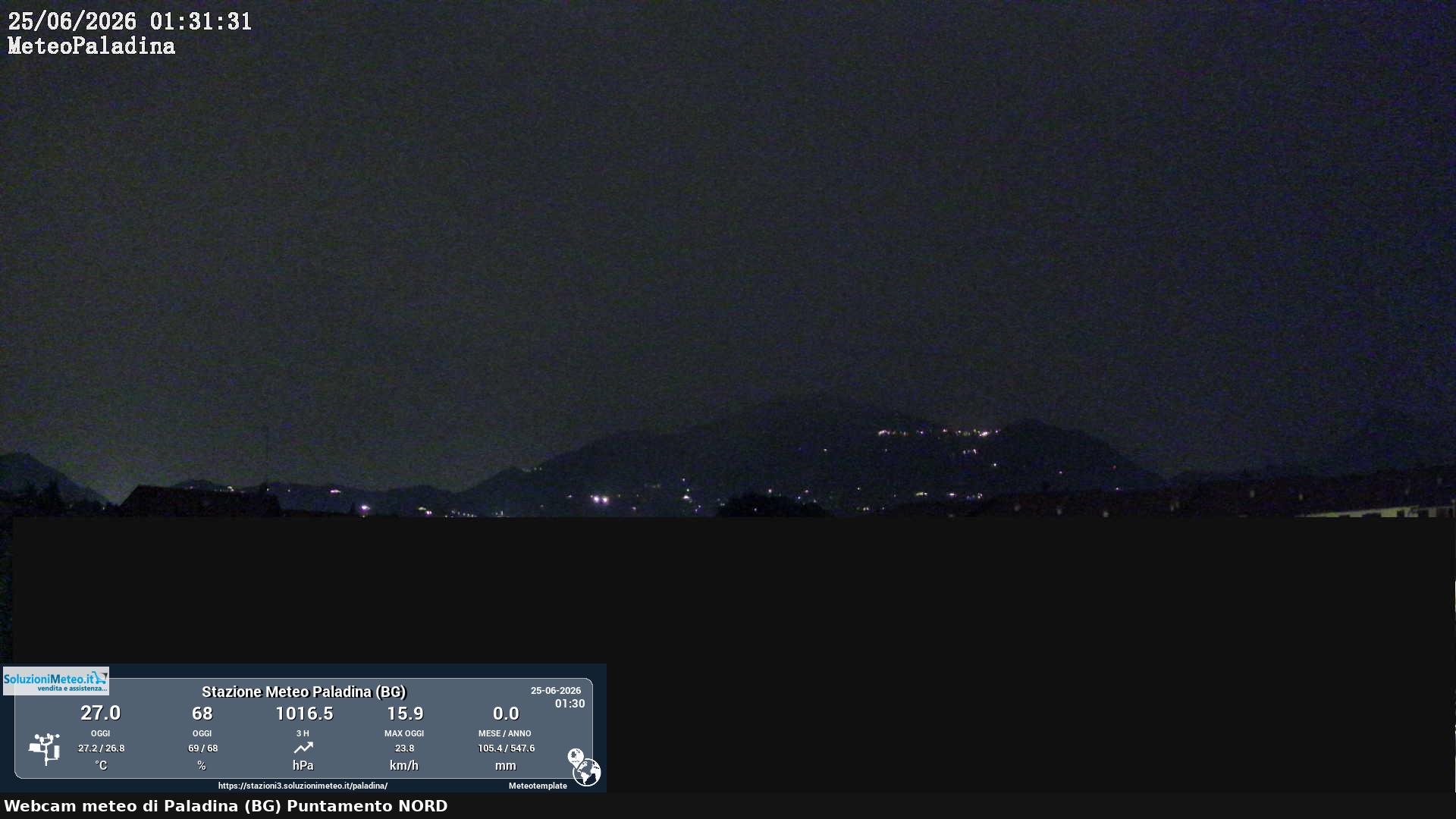 immagine della webcam nei dintorni di Osio Sotto: webcam Paladina