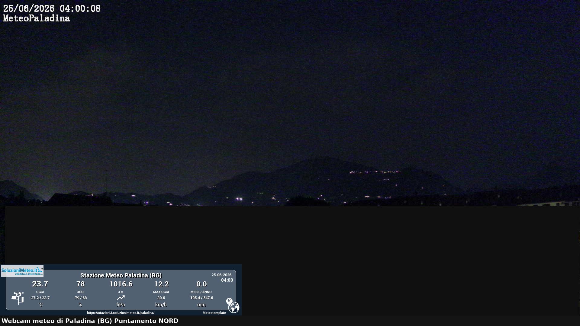 immagine della webcam nei dintorni di Almenno San Salvatore: webcam Paladina