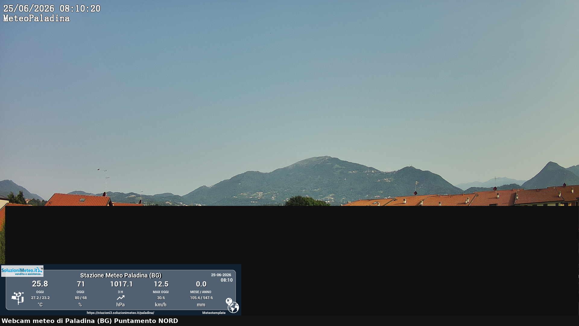 immagine della webcam nei dintorni di Osio Sotto: webcam Paladina