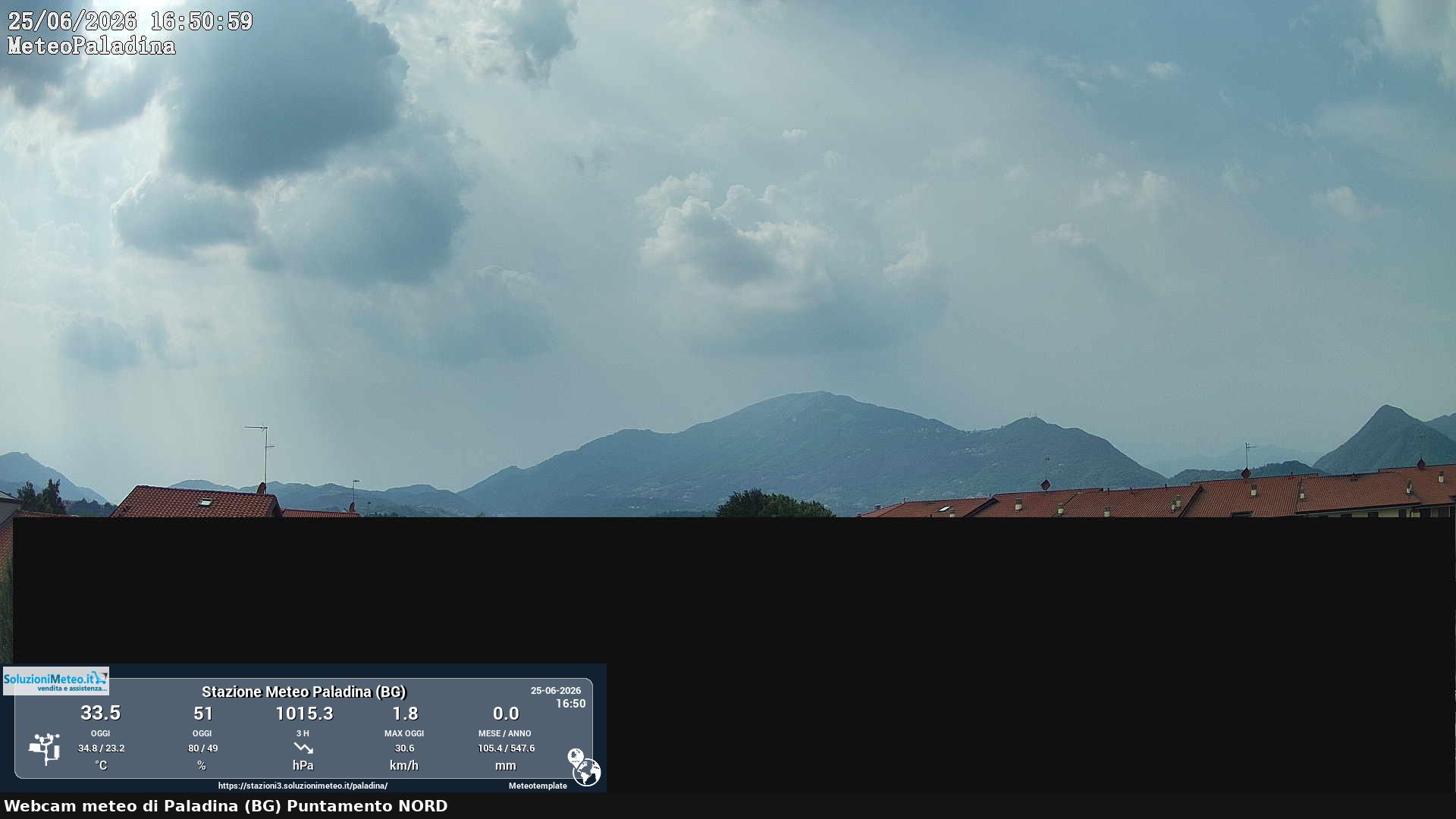 immagine della webcam nei dintorni di Valbrembo: webcam Paladina