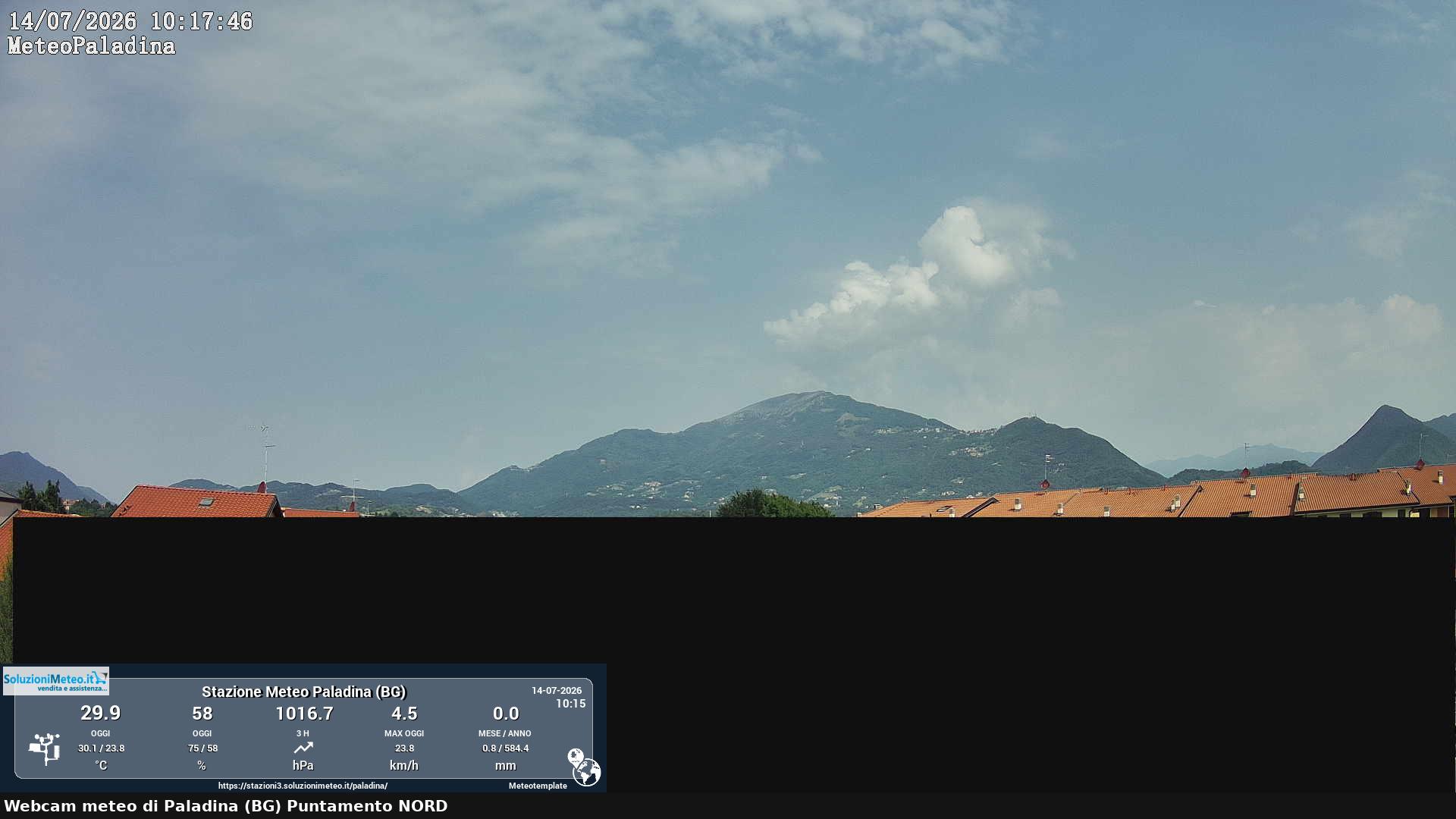 immagine della webcam nei dintorni di Palazzago: webcam Paladina