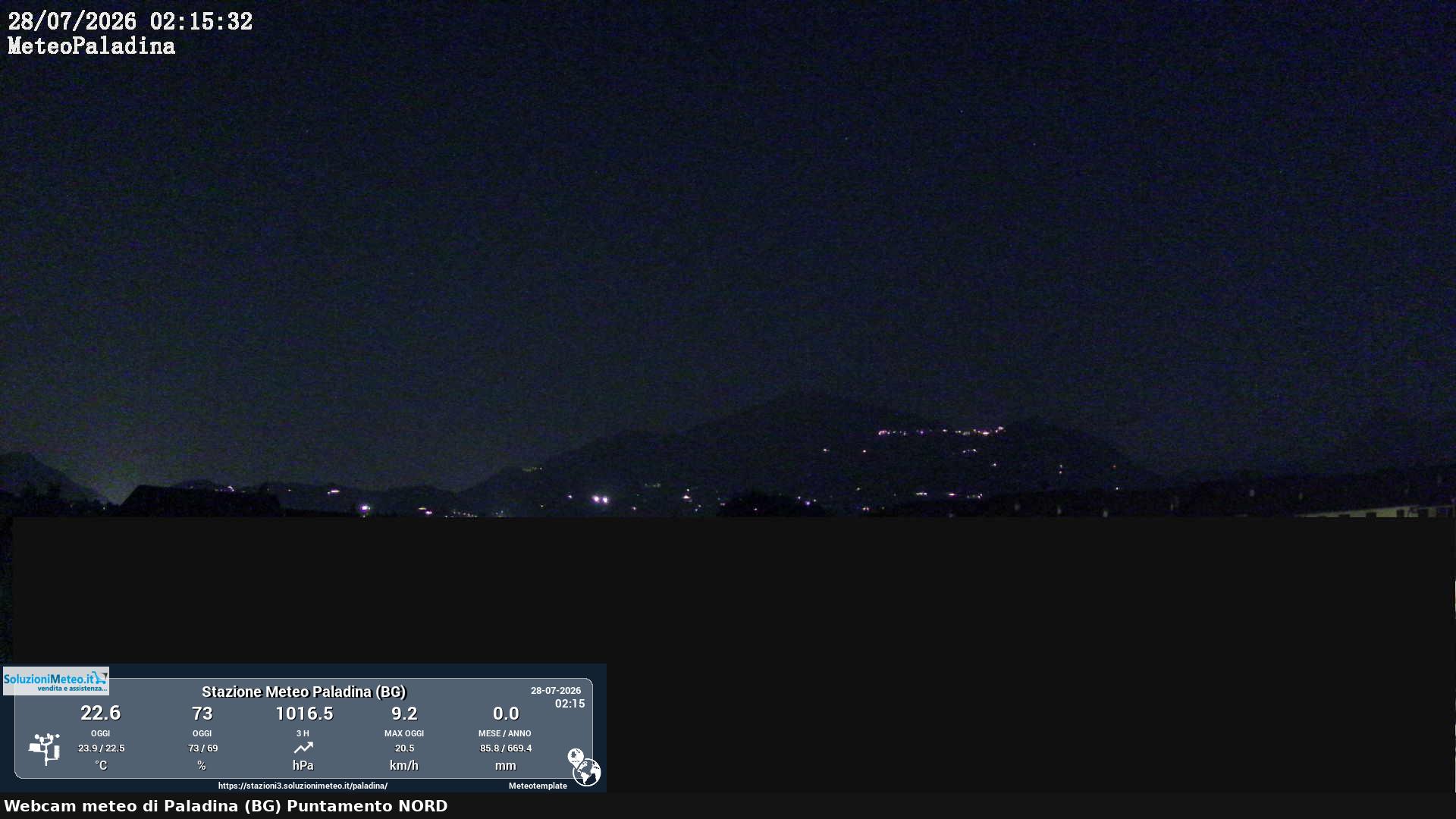 immagine della webcam nei dintorni di San Pellegrino Terme: webcam Paladina