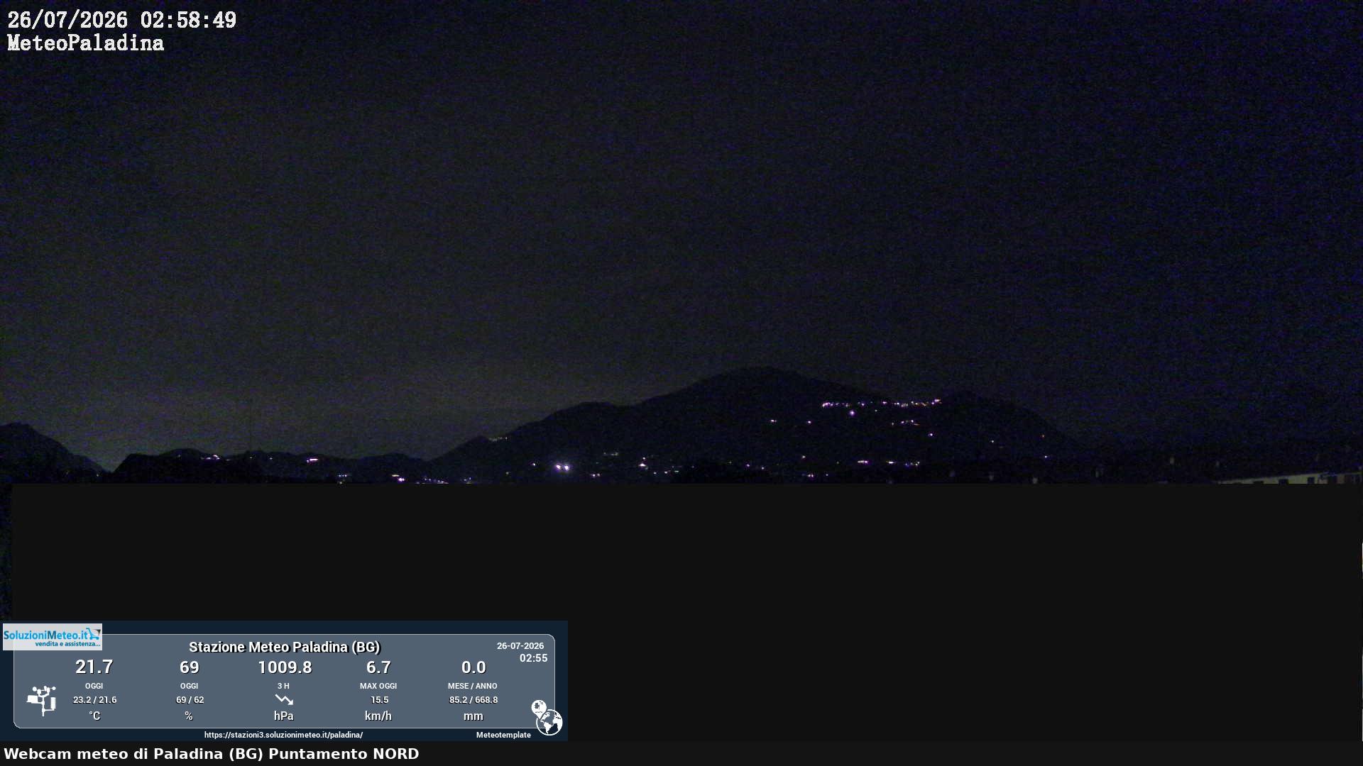 immagine della webcam nei dintorni di Valsecca: webcam Paladina
