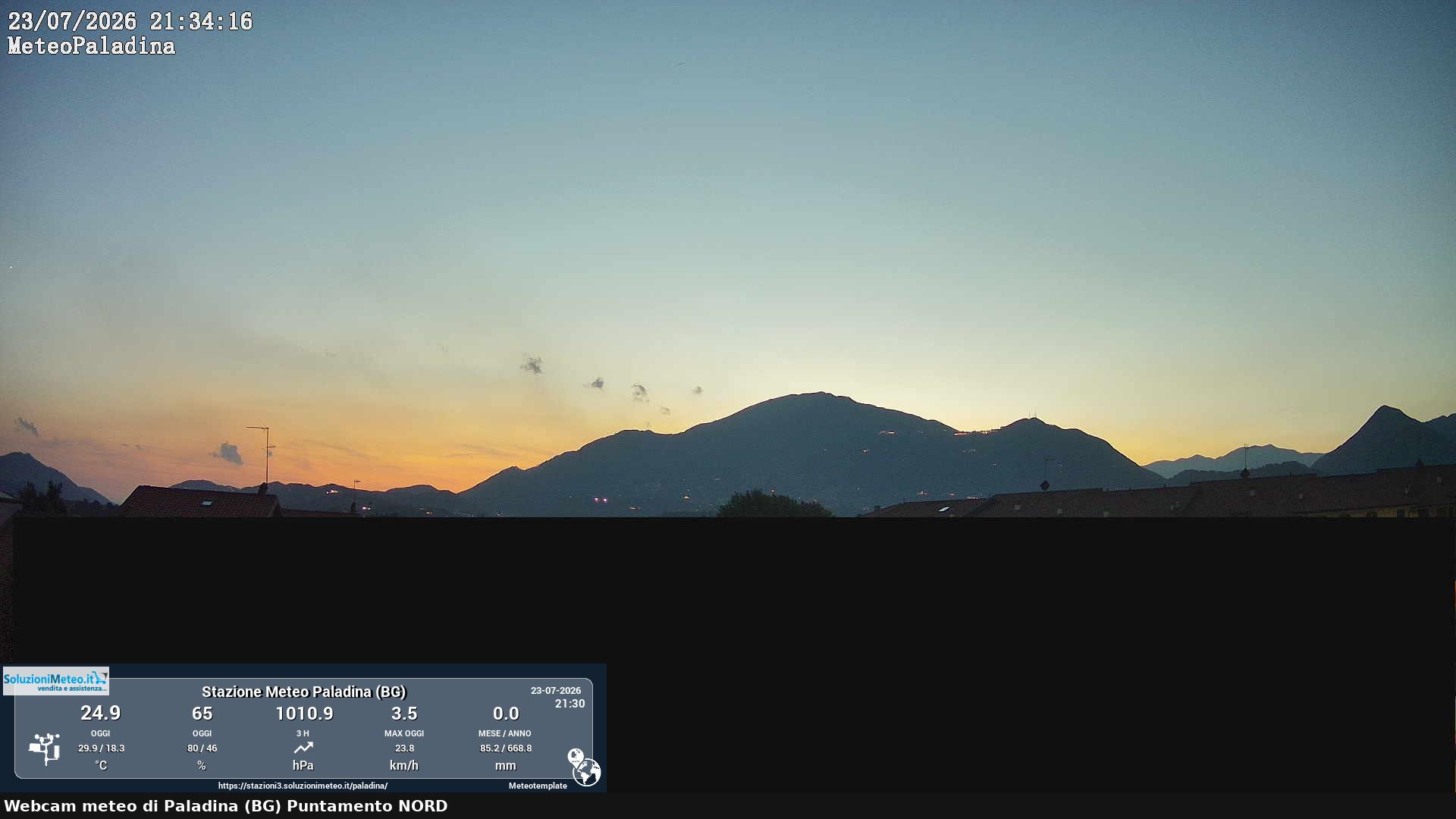 immagine della webcam nei dintorni di Monte Marenzo: webcam Paladina