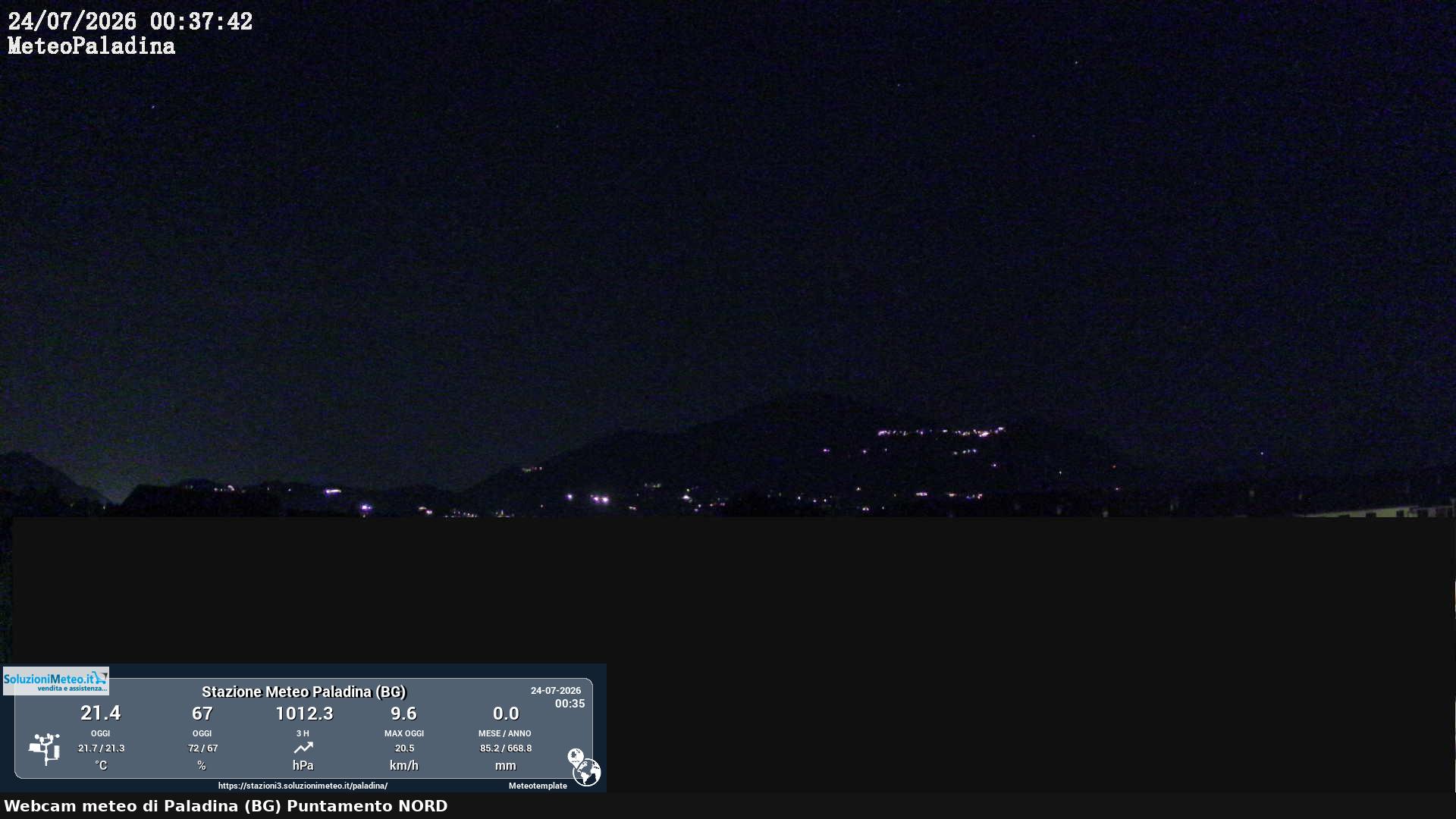 immagine della webcam nei dintorni di Albino: webcam Paladina