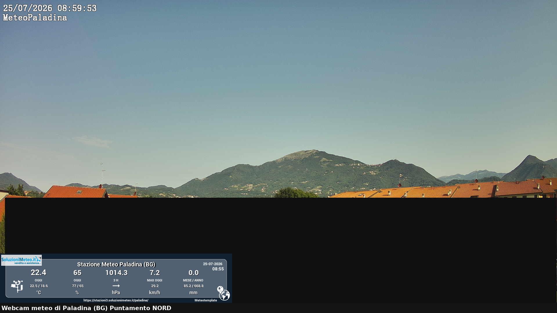 immagine della webcam nei dintorni di San Pellegrino Terme: webcam Paladina